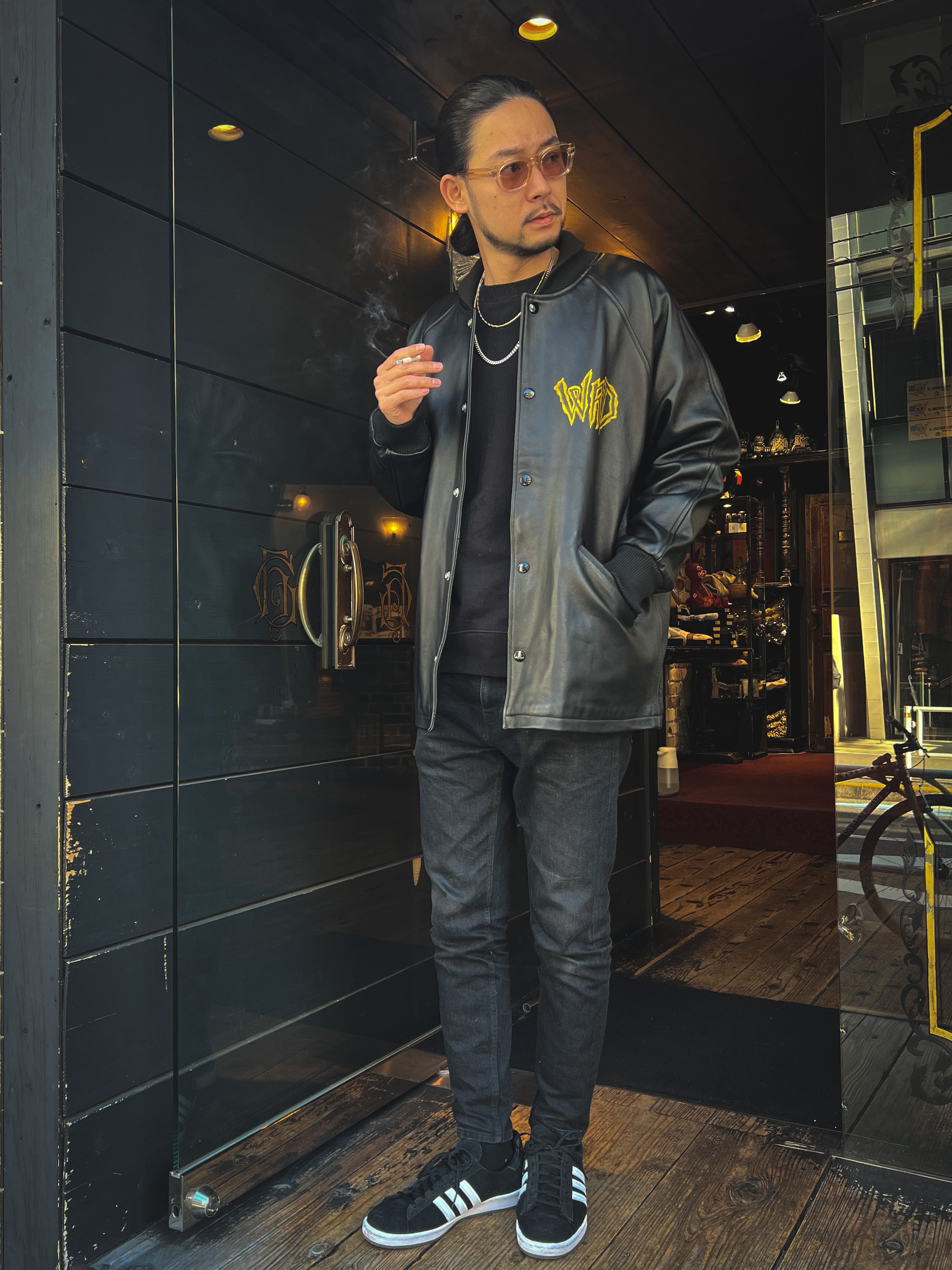 WEIRDO ×CXTXM LEATHER JACKET