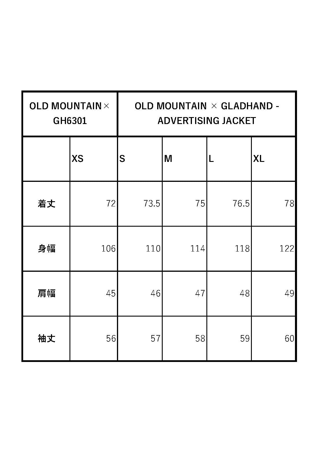 OLD MOUNTAIN x GLADHAND - ADVERTISING JACKET / OMGH6301