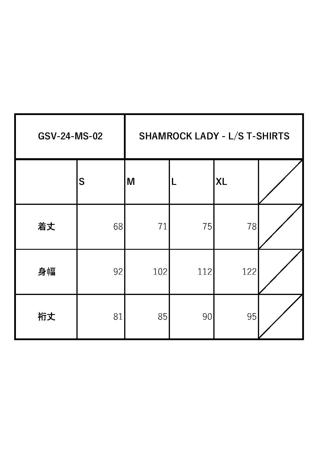 SHAMROCK LADY - L/S T-SHIRTS / GSV-24-MS-02