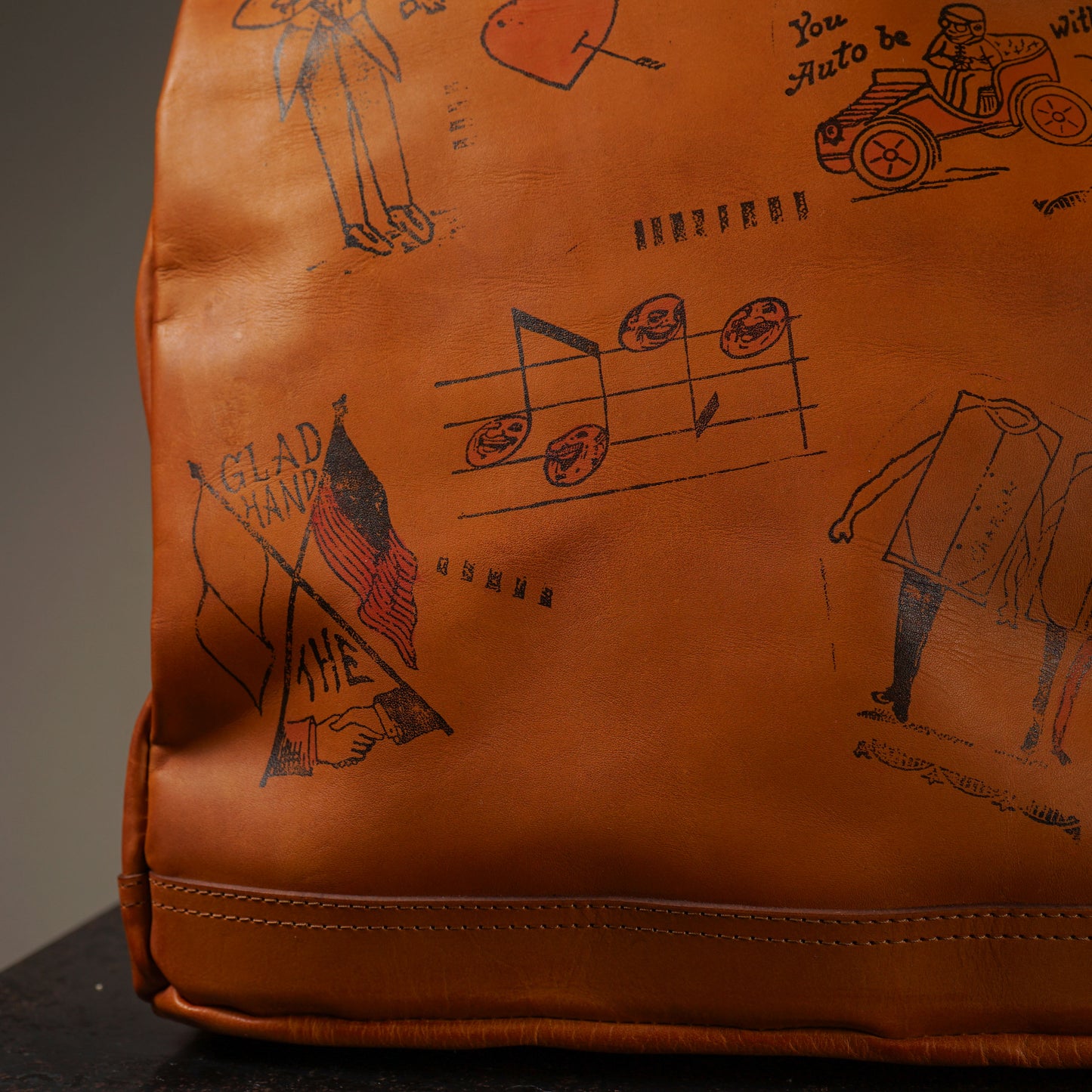 【RESTOCK】LEATHER VOYAGE 2WAY RUCKSACK "GLAD POSTALS"