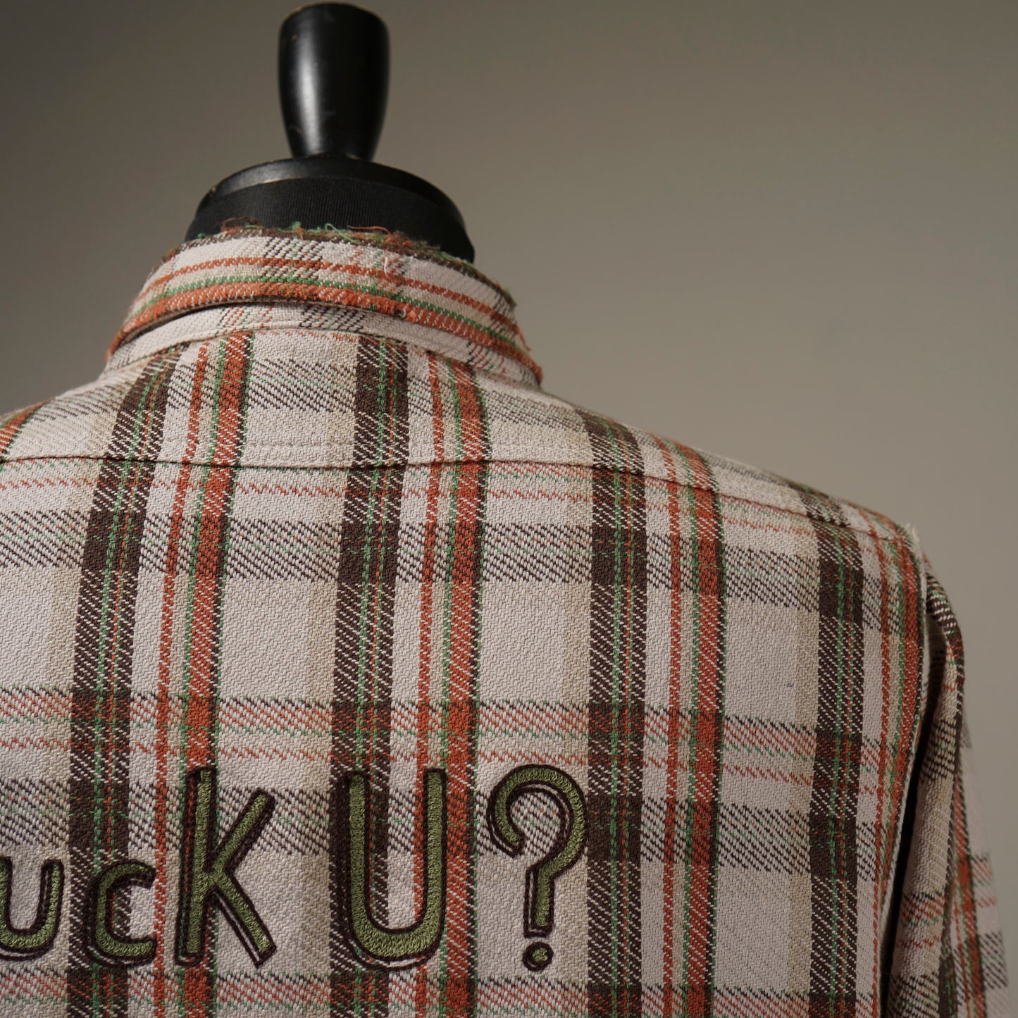 FUCK U - L/S CHECK SHIRTS / WRD-23-AW-11
