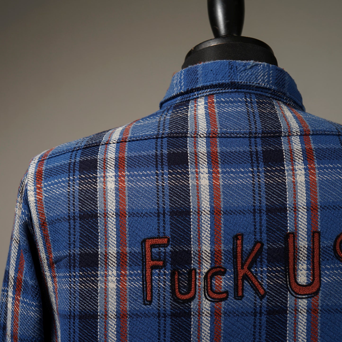 FUCK U - L/S CHECK SHIRTS / WRD-23-AW-11