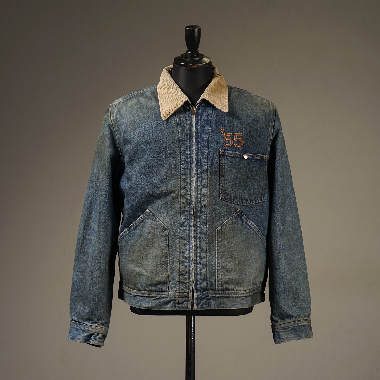 FOUR CYL. RACING. - DENIM WORK JACKET / OC-24-AW-04 VF