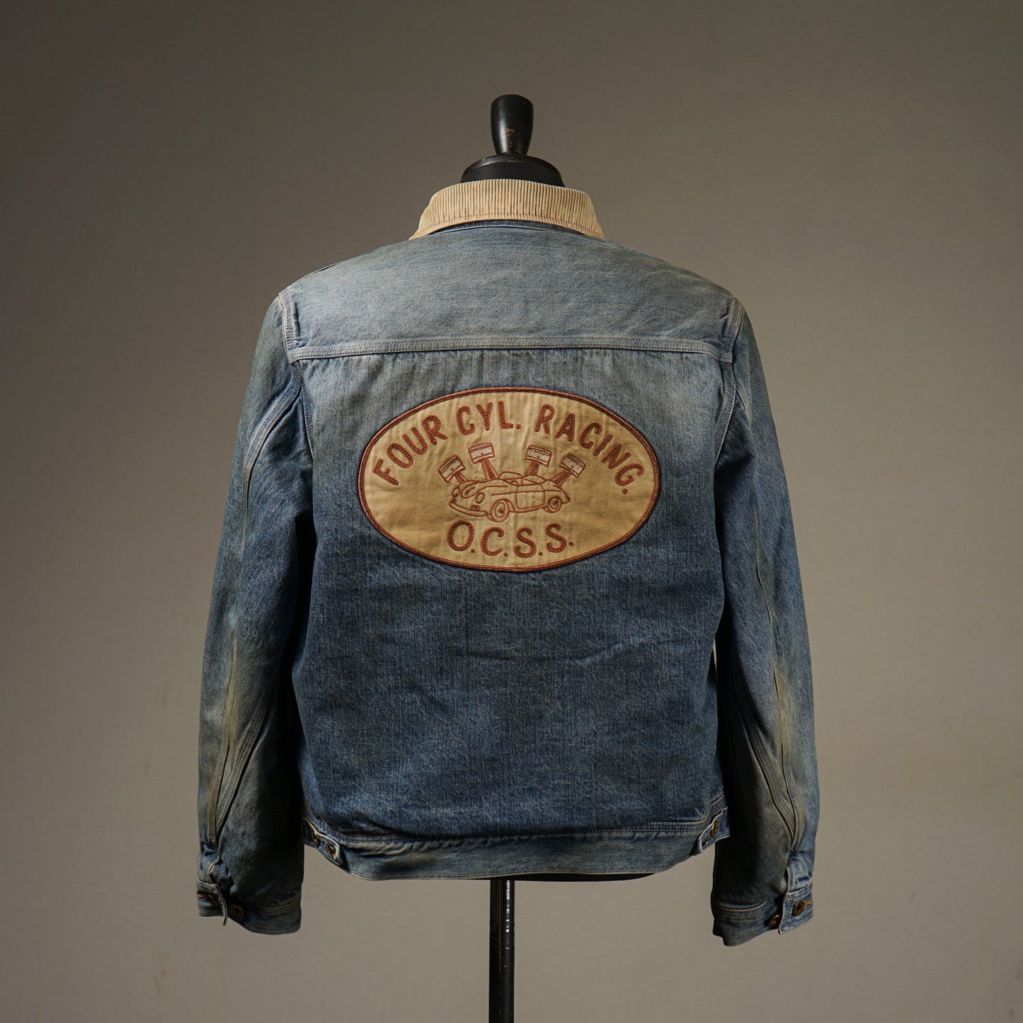 FOUR CYL. RACING. - DENIM WORK JACKET / OC-24-AW-04 VF