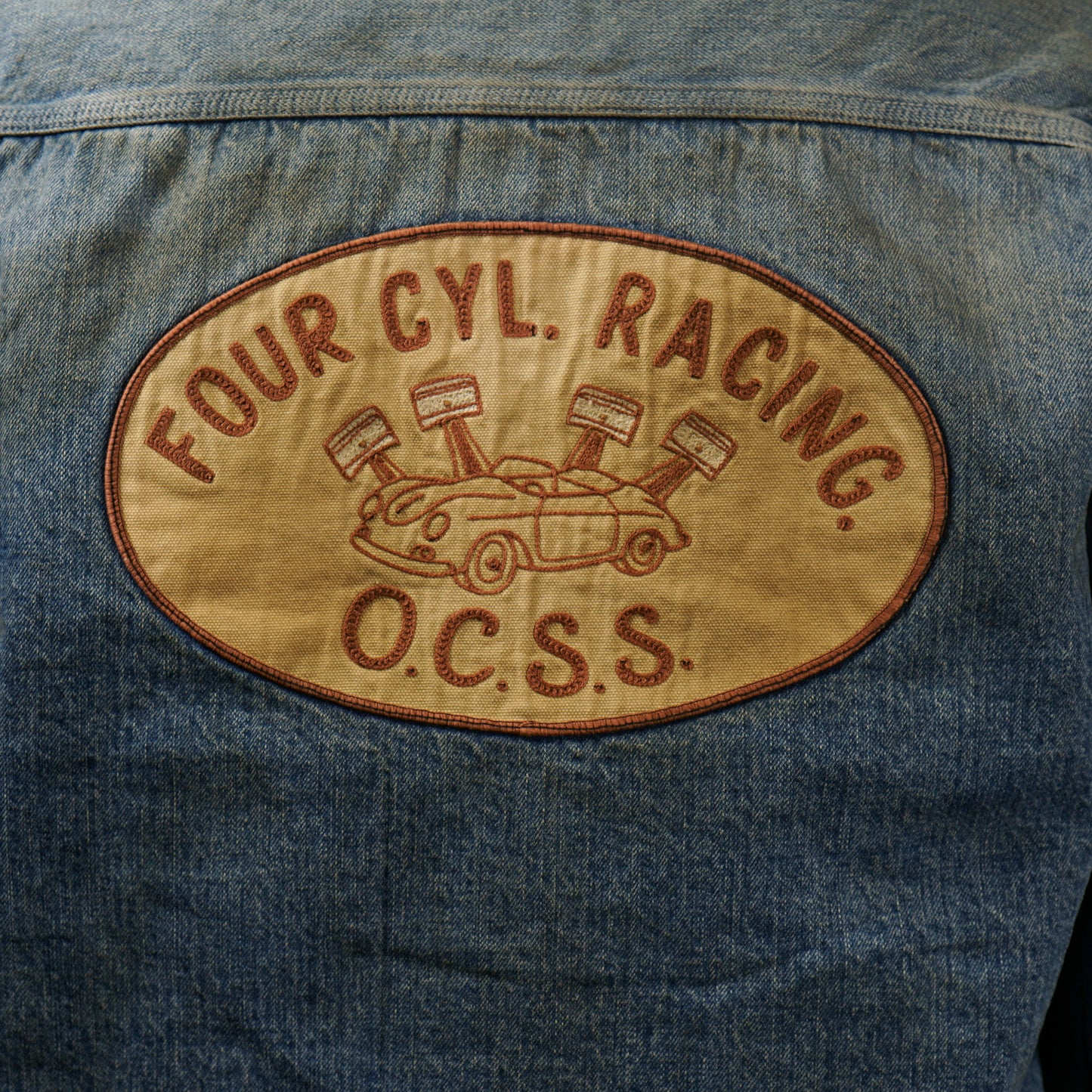 FOUR CYL. RACING. - DENIM WORK JACKET / OC-24-AW-04 VF