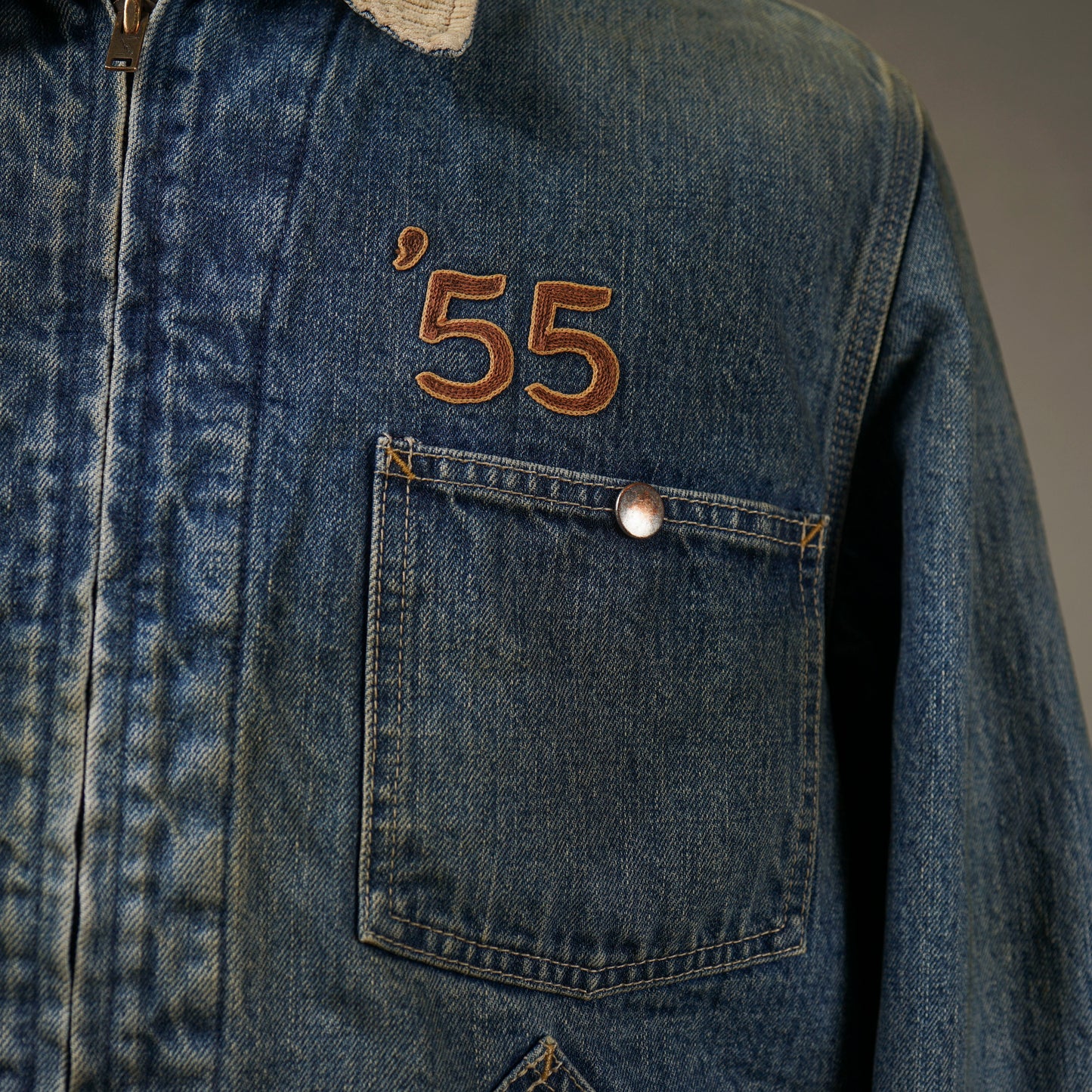 FOUR CYL. RACING. - DENIM WORK JACKET / OC-24-AW-04 VF