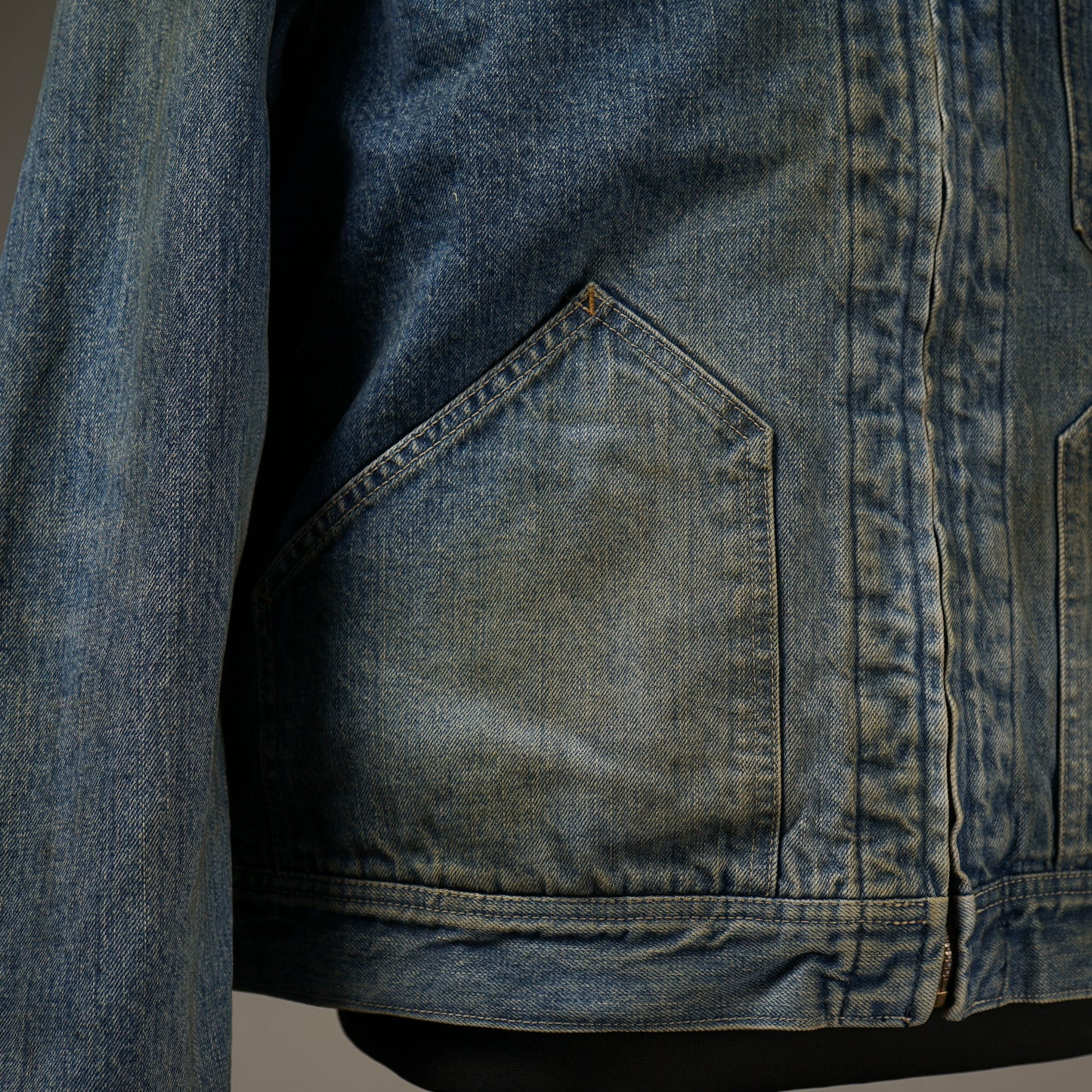 FOUR CYL. RACING. - DENIM WORK JACKET / OC-24-AW-04 VF