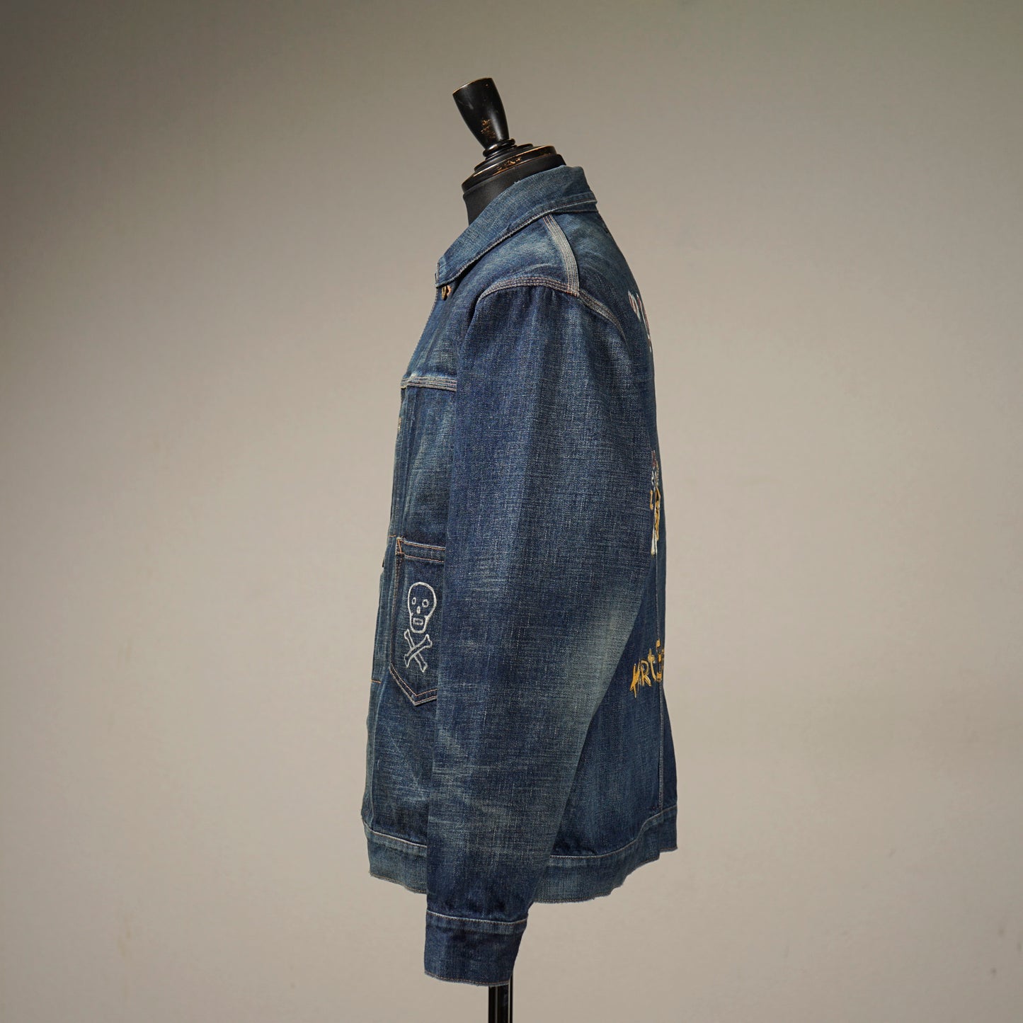 LIZZY - DENIM JACKET HAND PAINT / BYGH-23-AW-10