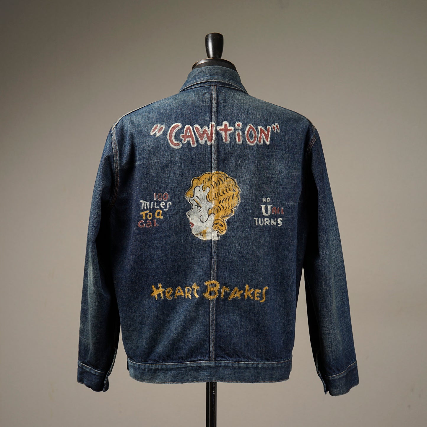 LIZZY - DENIM JACKET HAND PAINT / BYGH-23-AW-10