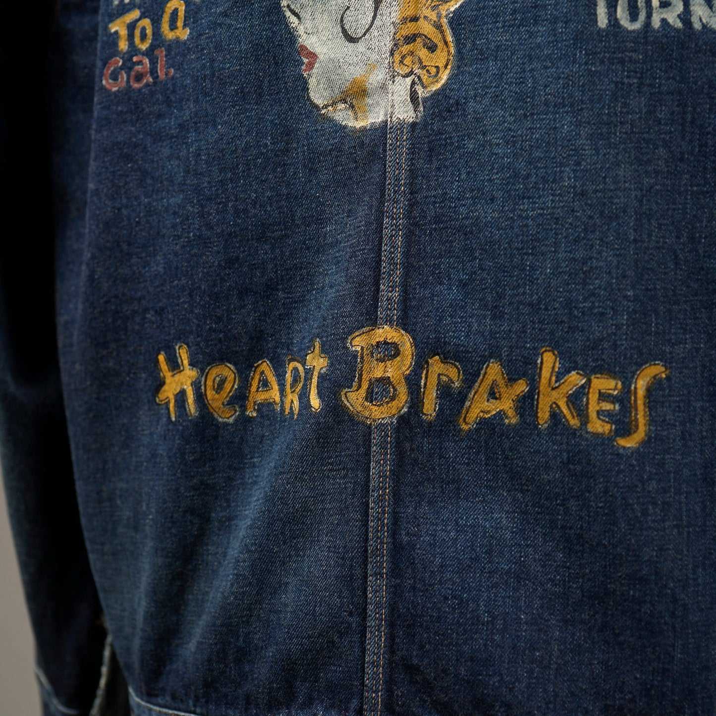 LIZZY - DENIM JACKET HAND PAINT / BYGH-23-AW-10
