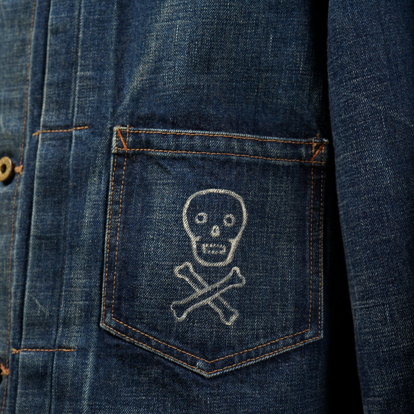 LIZZY - DENIM JACKET HAND PAINT / BYGH-23-AW-10
