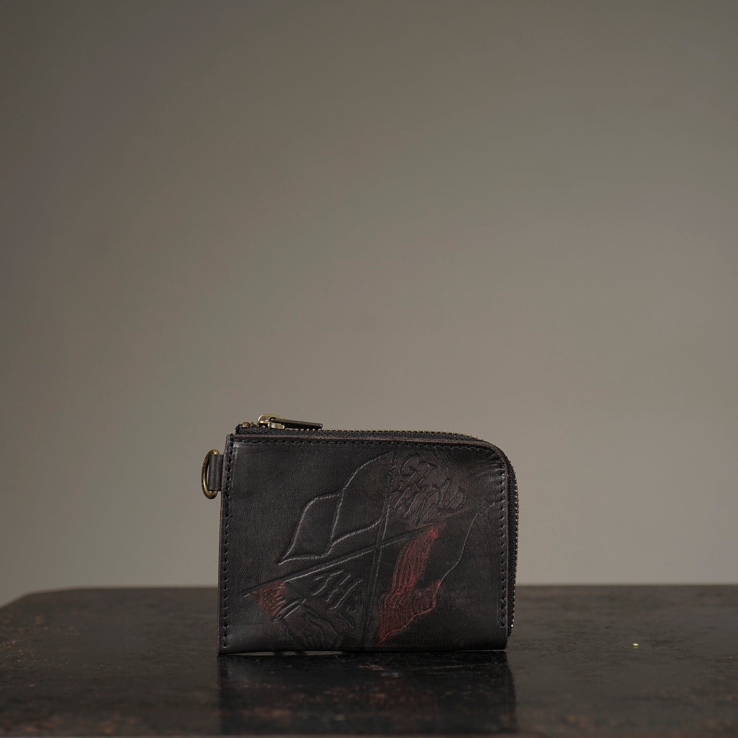 LEATHER COIN CASE"GLAD POSTALS"【VASCO × GLADHAND】