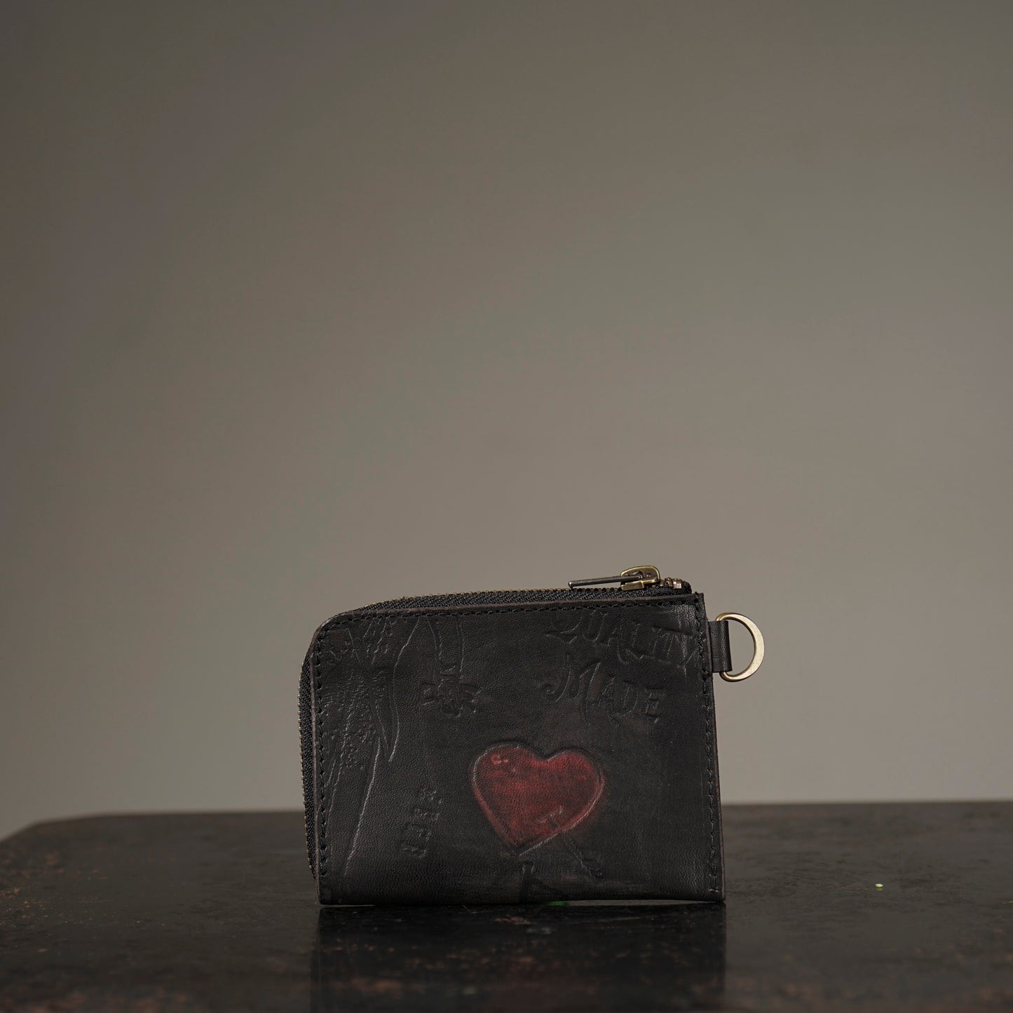 LEATHER COIN CASE"GLAD POSTALS"【VASCO × GLADHAND】