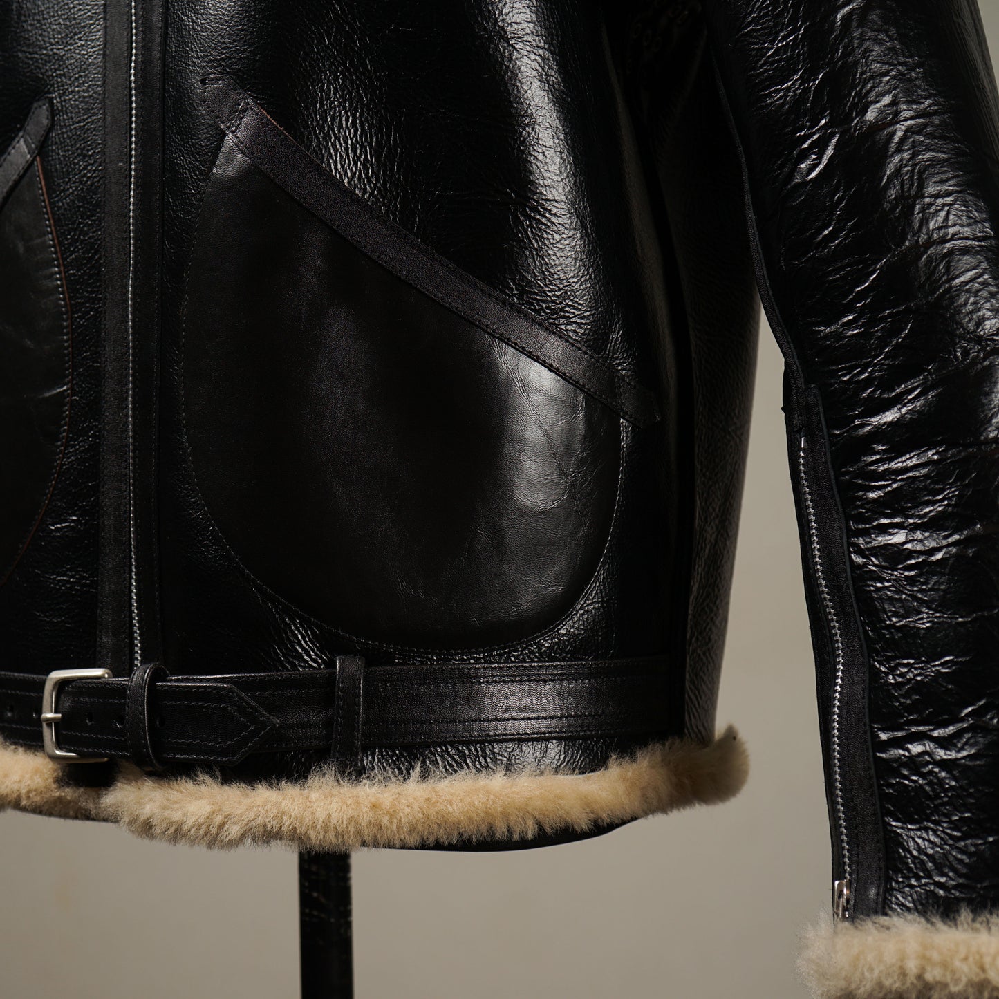 THIRTEEN CROWS - MOUTON FLIGHT JACKET / OC-24-AW-01