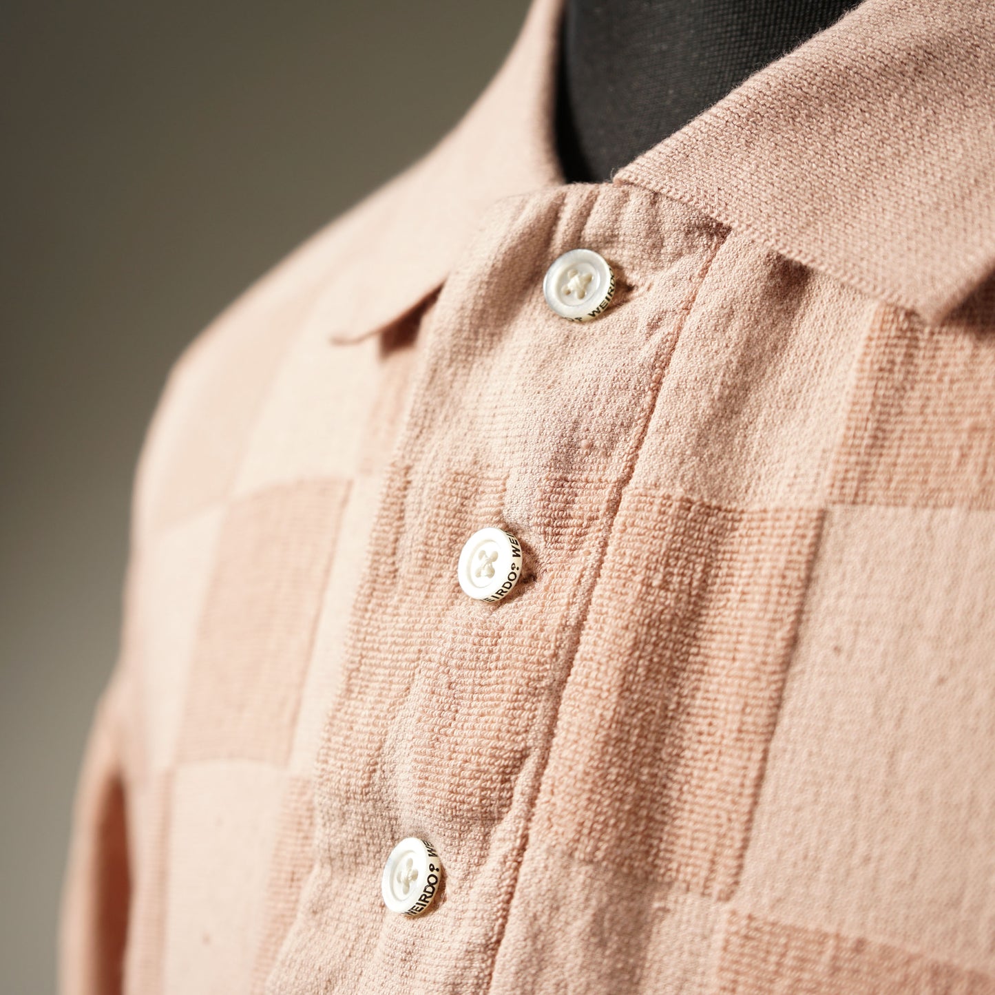 CHECKER - H/S PILE POLO SHIRTS / WRD-23-SS-20