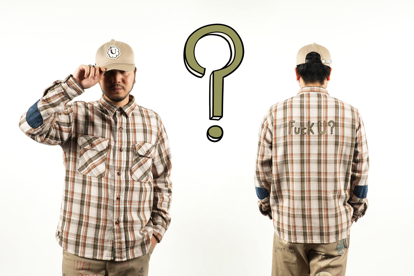 FUCK U - L/S CHECK SHIRTS / WRD-23-AW-11
