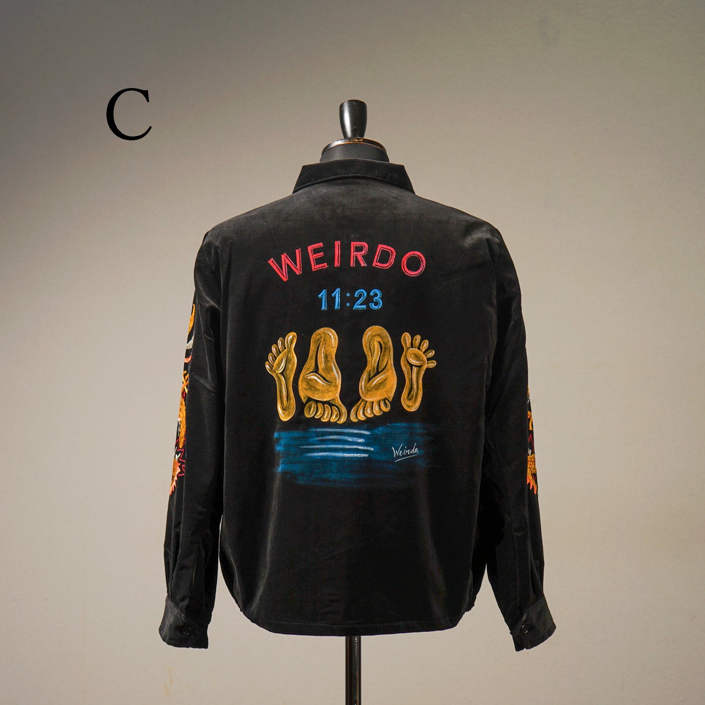 SOUVENIR - JACKET "VELVETEEN PAINTING" / WRD-23-SS-01