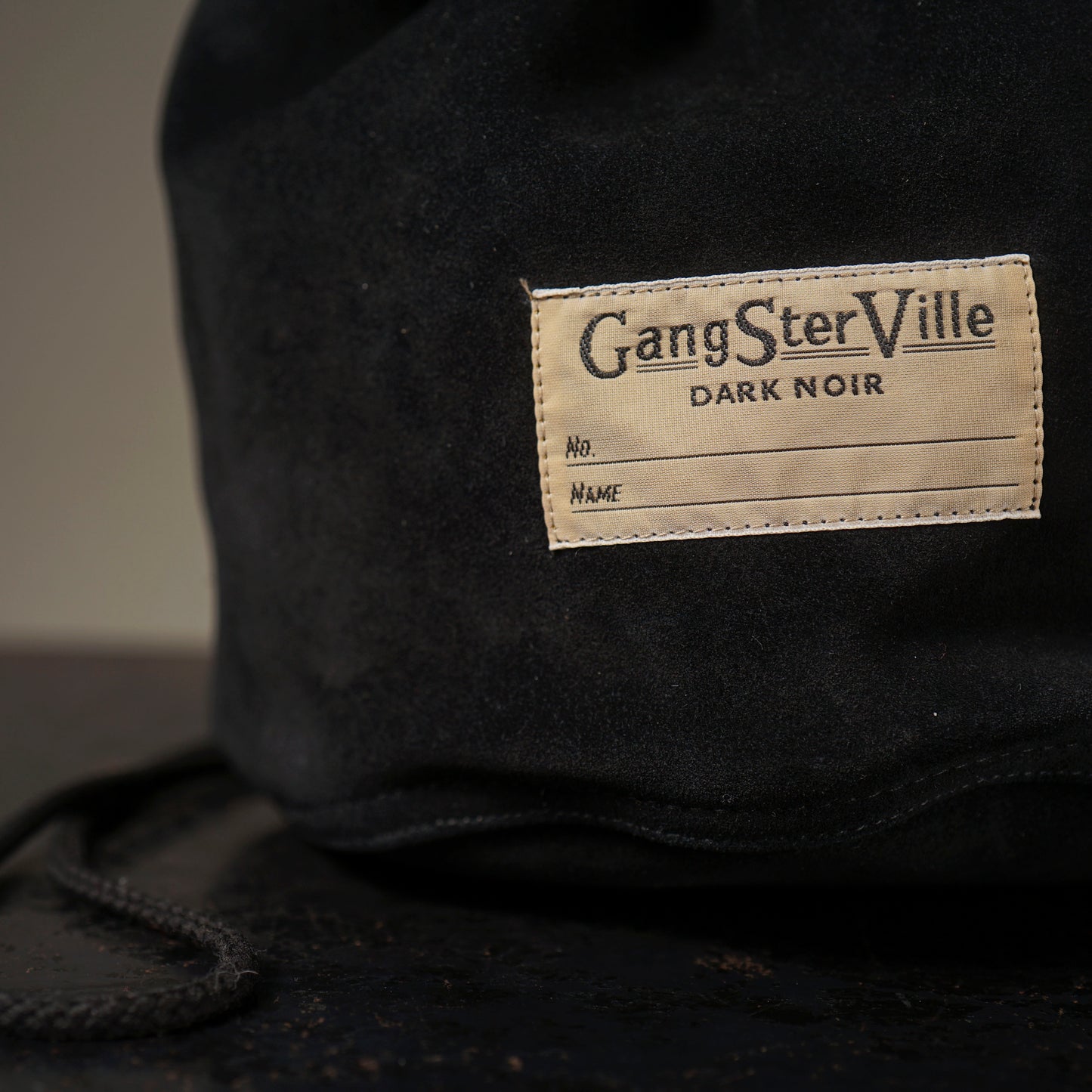 DARK NOIR - LEATHER EFFECT BAG "SUEDE" / GSV53G05