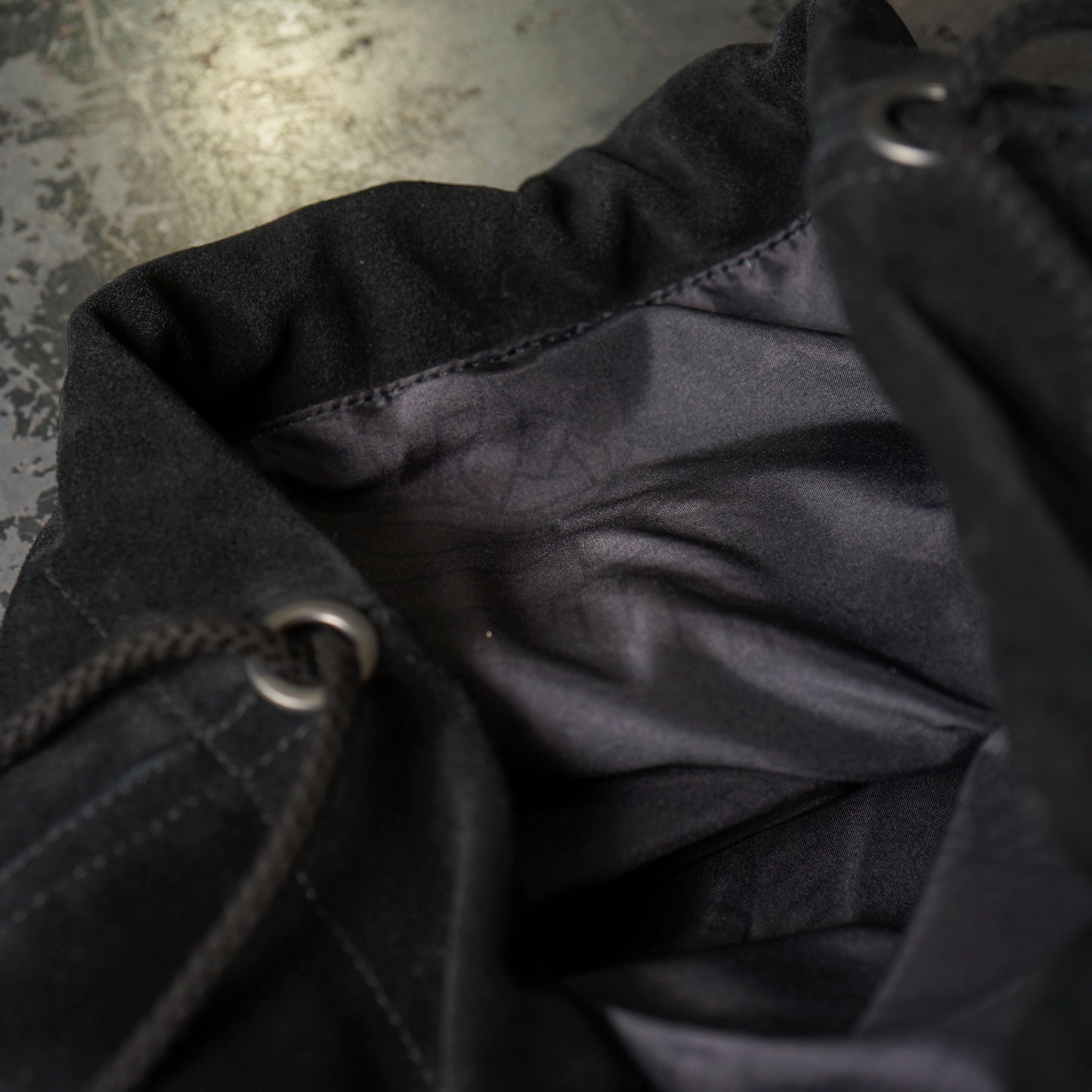 DARK NOIR - LEATHER EFFECT BAG "SUEDE" / GSV53G05