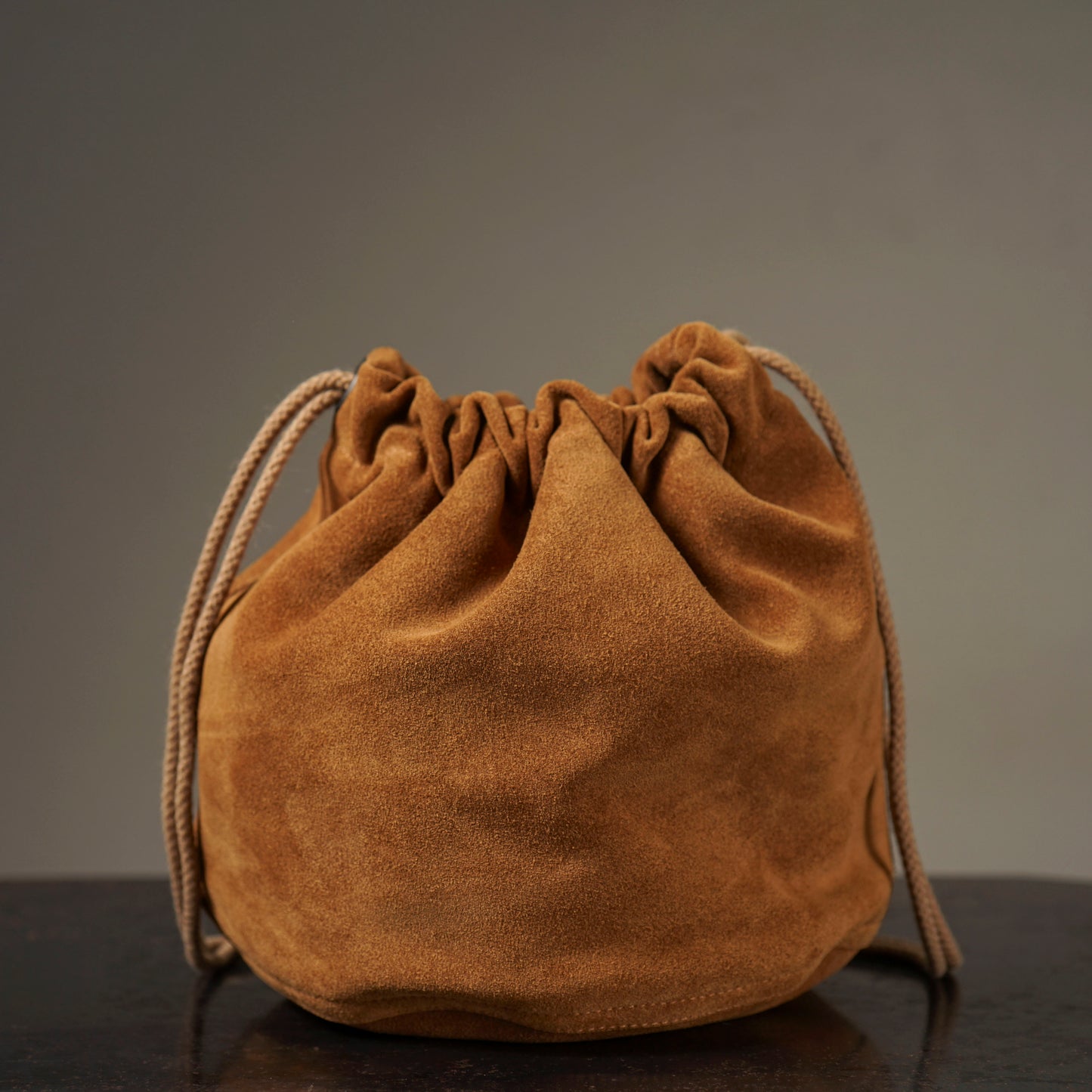 DARK NOIR - LEATHER EFFECT BAG "SUEDE" / GSV53G05