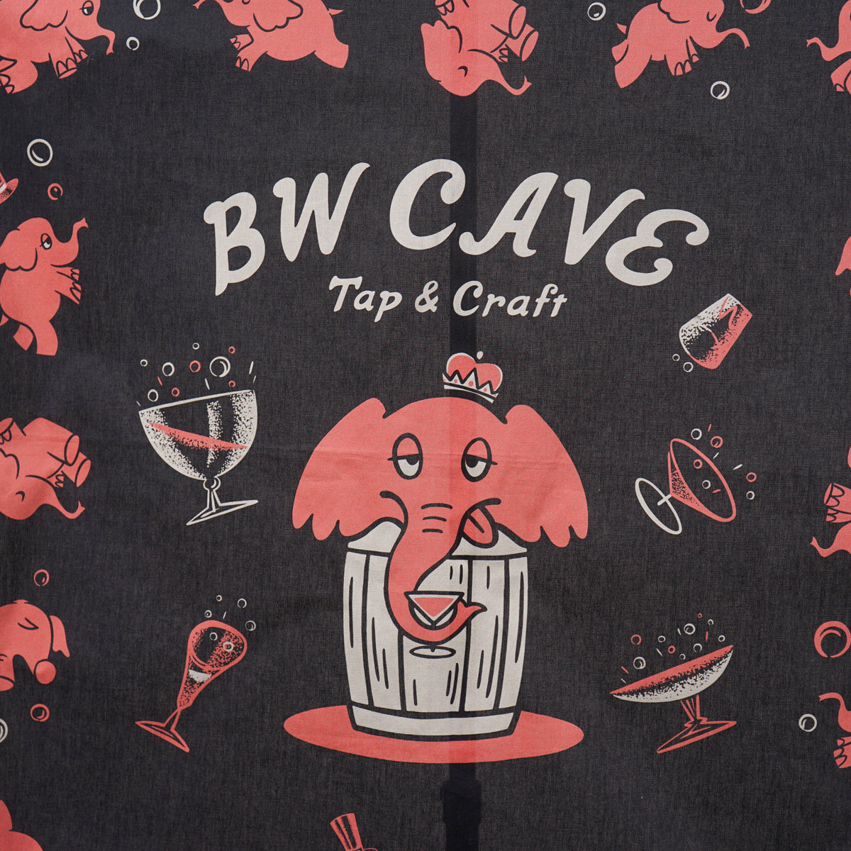 BW CAVE x GLADHAND - Pink Elephants bandanna "Elephant Brand" / BWCGH6302