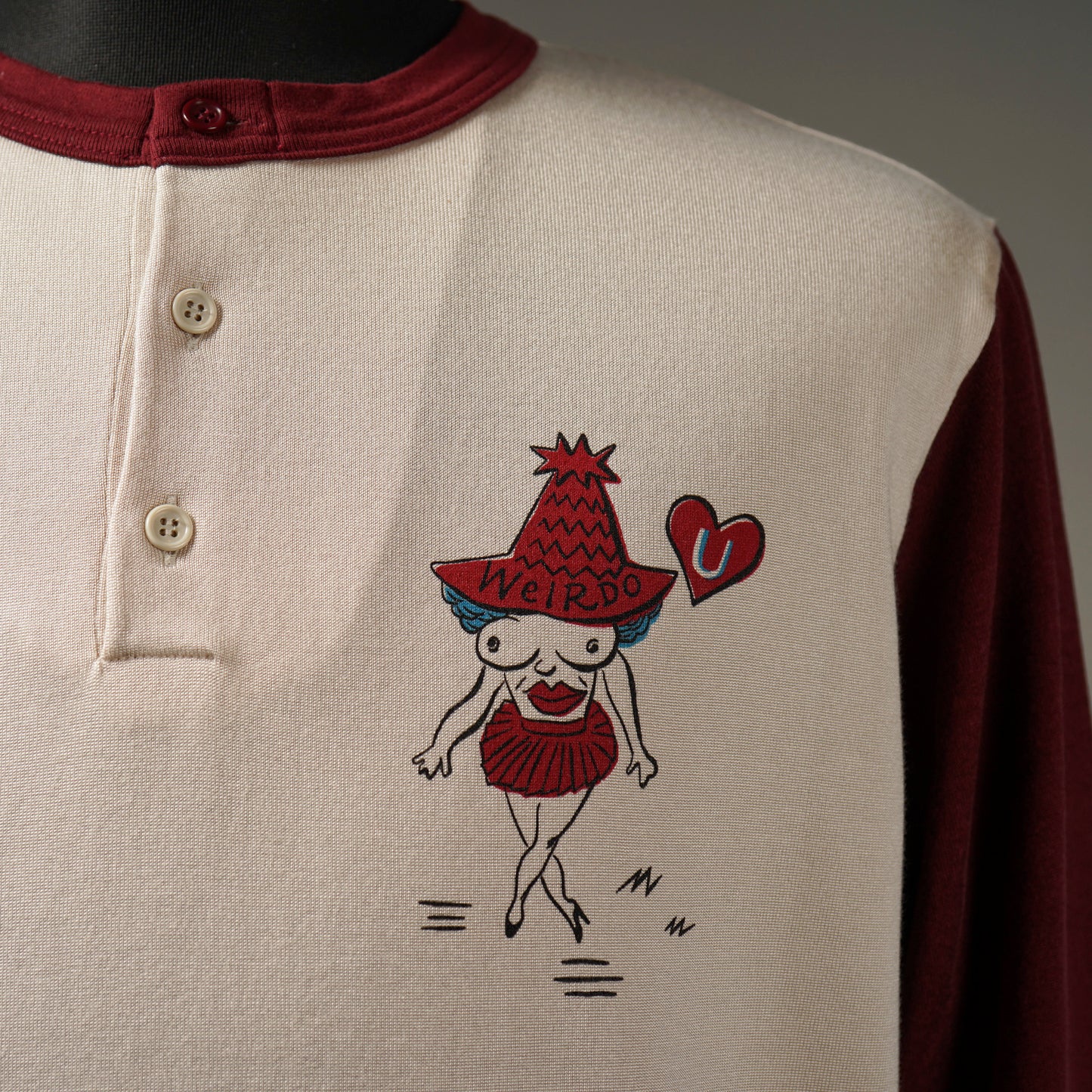 KEEP ON FUCKIN' - BASEBALL HENRY T-SHIRTS / WRD-24-SS-20