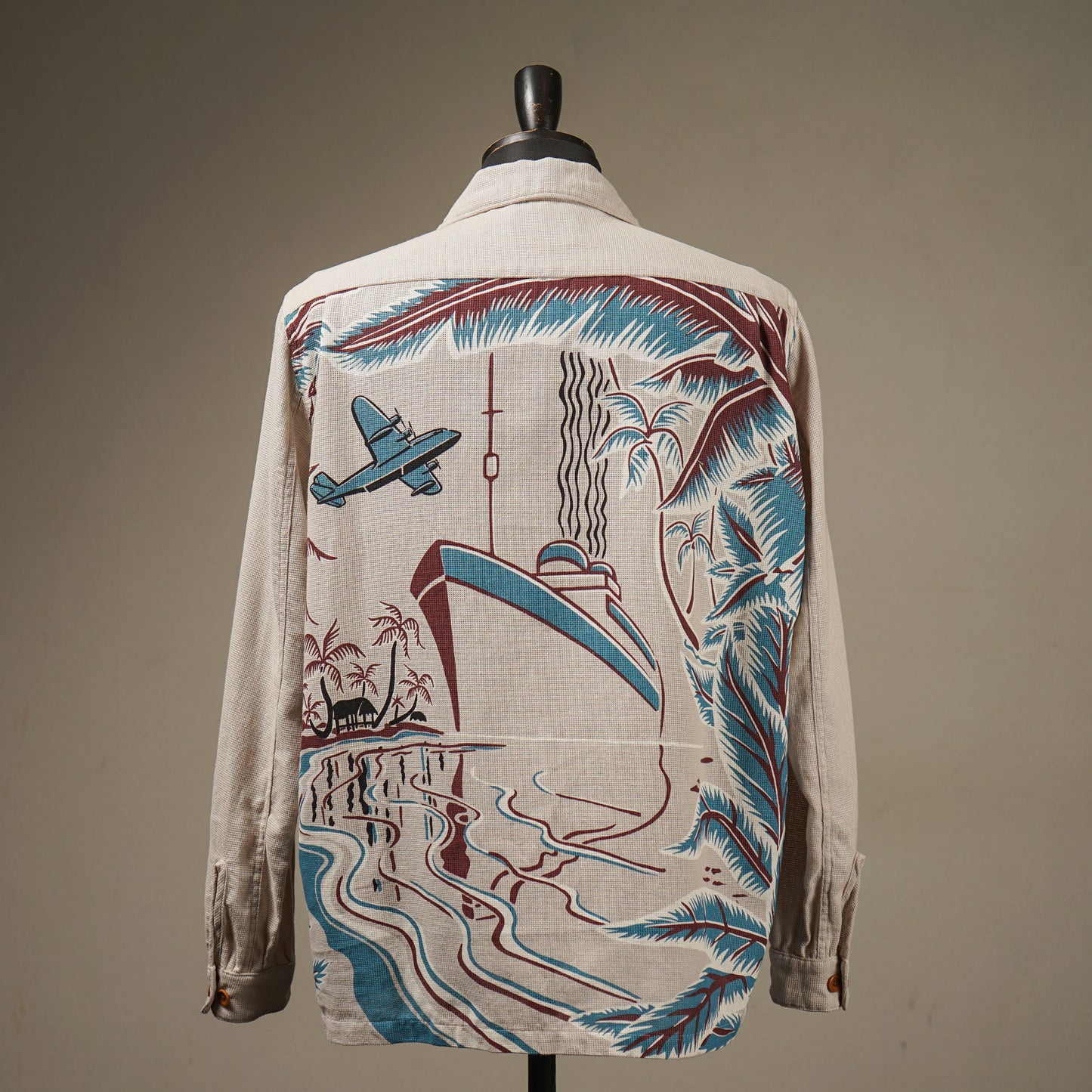 TROPICAL - L/S BACK PANEL SHIRTS / BYGH5112