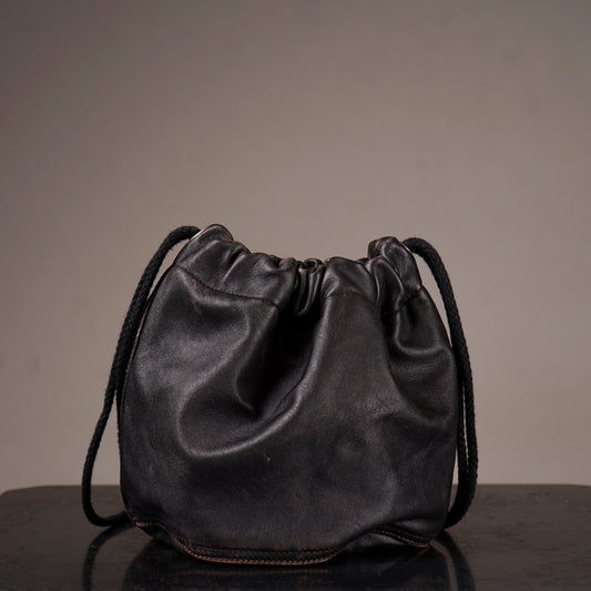 DARK NOIR - LEATHER EFFECT BAG / GSV63G05