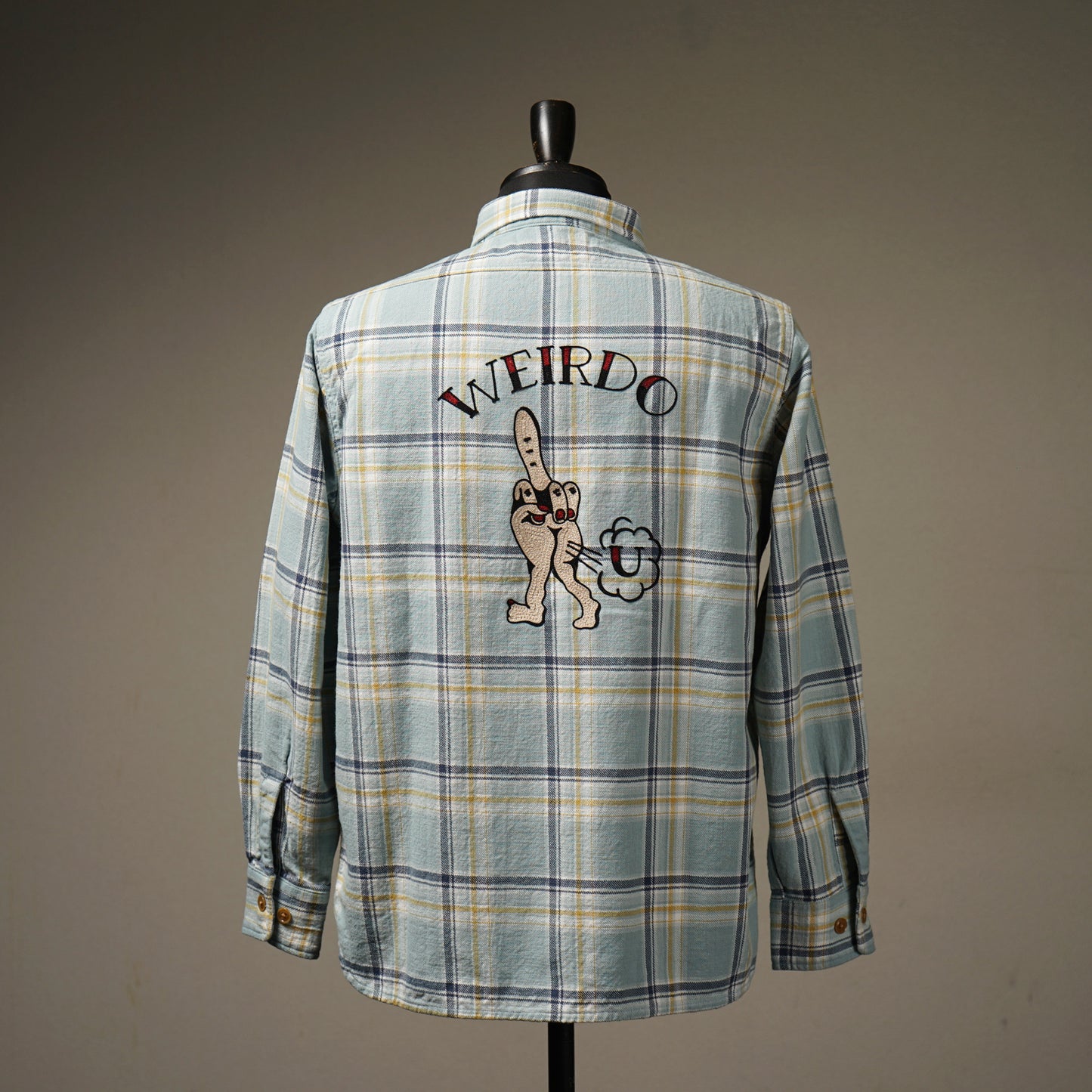 FUCK U - L/S CHECK SHIRTS / WRD-24-SS-13