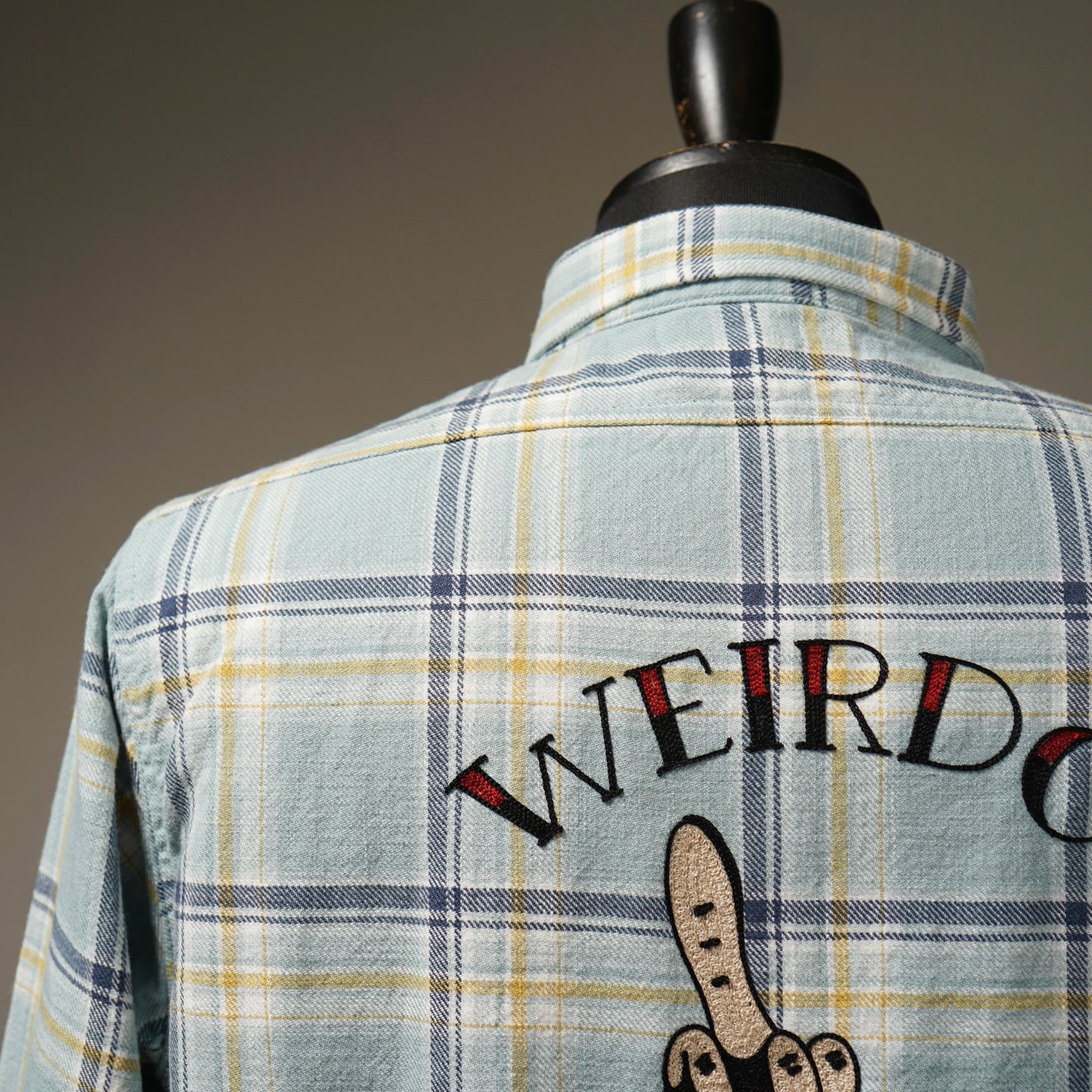 FUCK U - L/S CHECK SHIRTS / WRD-24-SS-13
