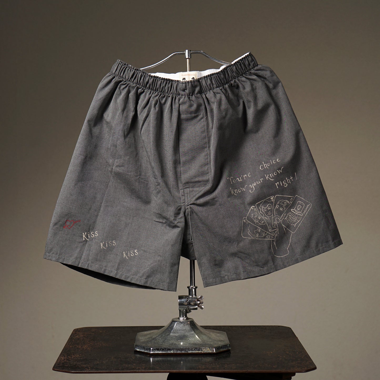 STANDARD BOXER SHORTS 05"PANTY MESSAGE YOU'RE CHOICE"【Peanuts & Co × GLADHAND & Co.】