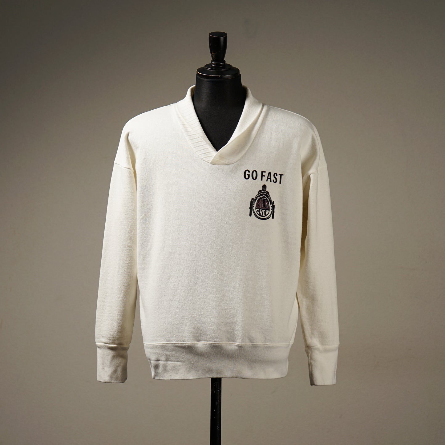 GO FAST - SHAWL COLLAR SWEAT / OC-24-SS-13