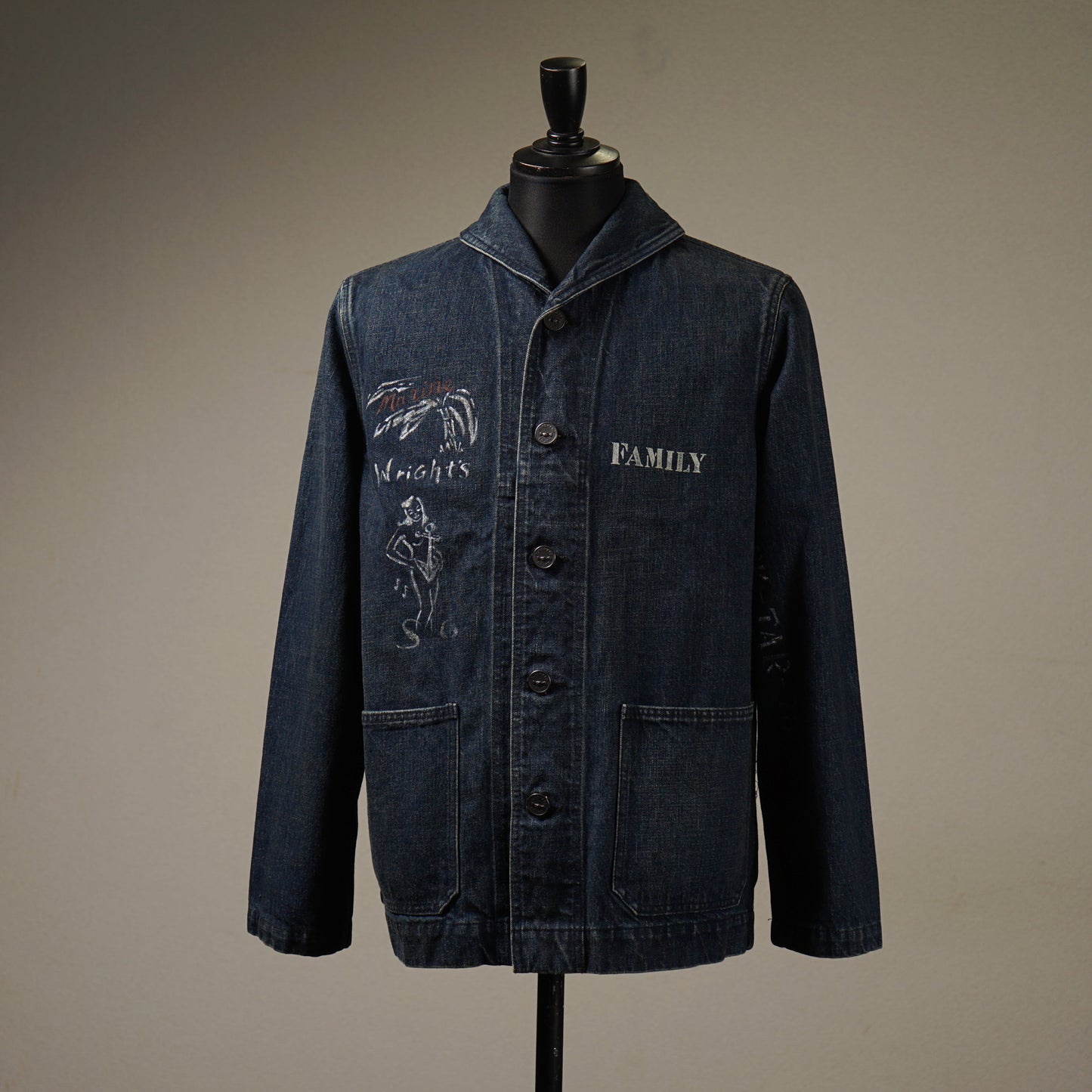 JACK TAR - SHAWL JACKET "HAND PAINT" / BYGH-24-SS-03