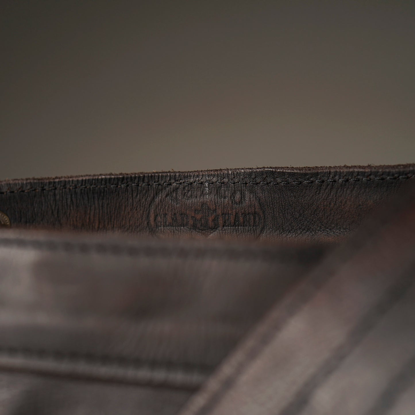 LEATHER NEWS PAPER BAG SMALL "GLAD POSTALS"【VASCO × GLADHAND】