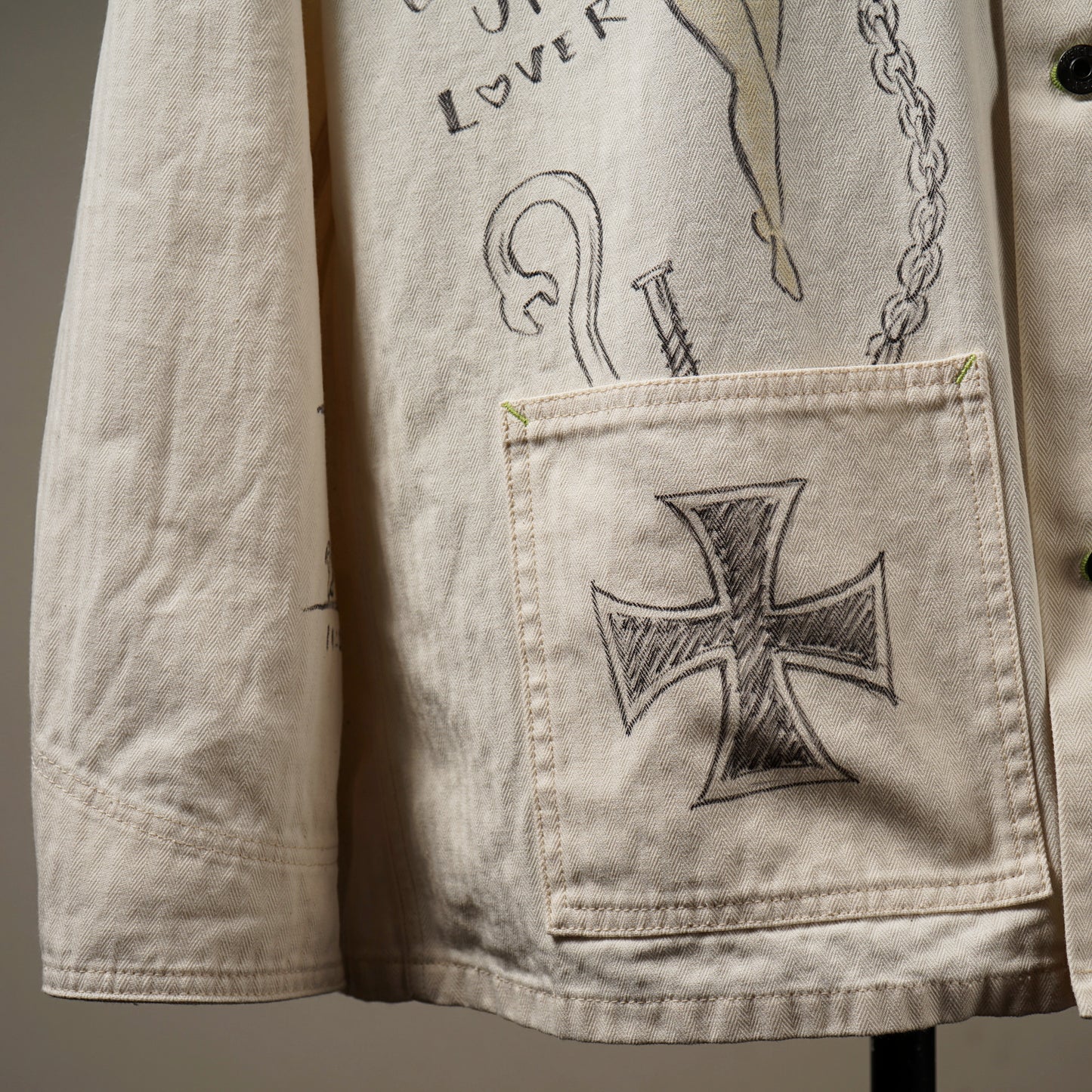 DRAWING CARTOON - COVERALL JACKET / WRD-24-SS-02
