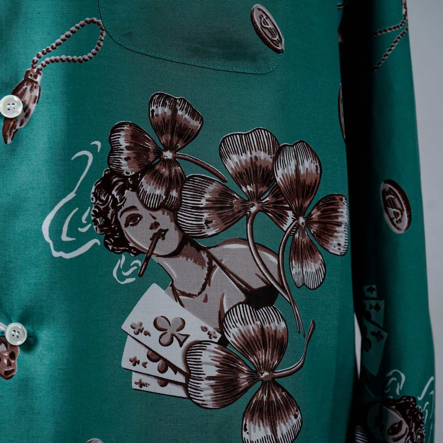 SHAMROCK LADY - L/S SHIRTS / GSV-23-SS-06 ※LIMITED COLOR/IRISH GREEN