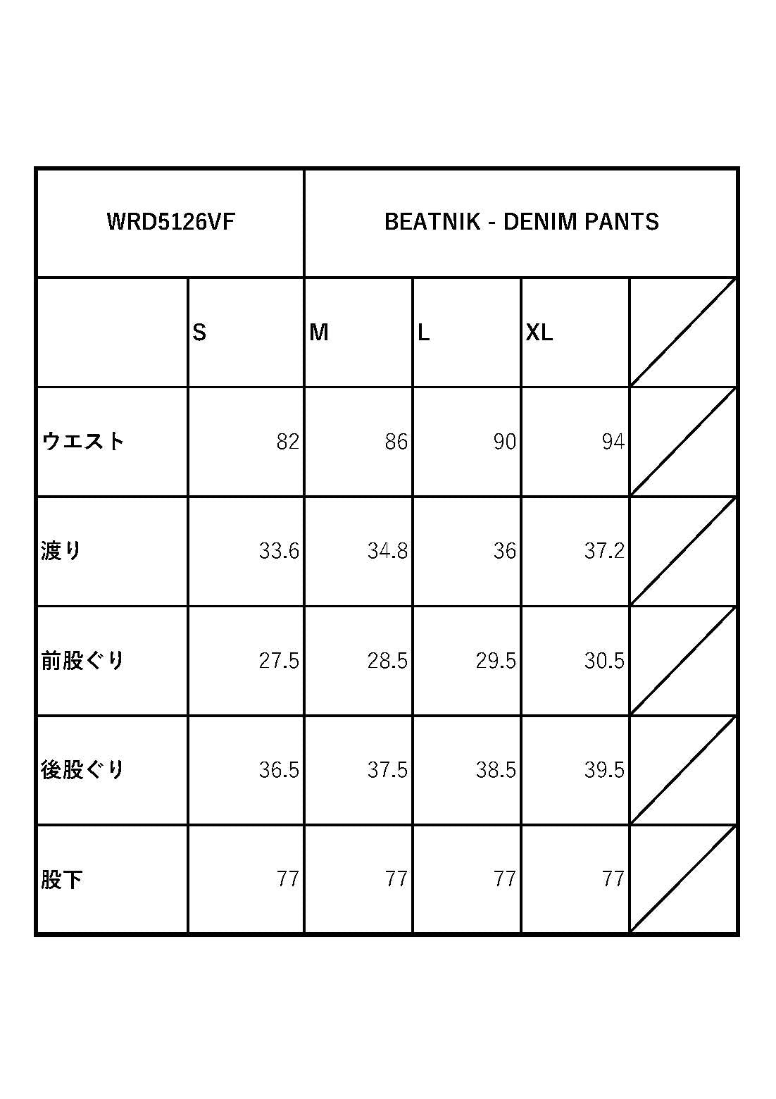 BEATNIK - DENIM PANTS / WRD5126VF