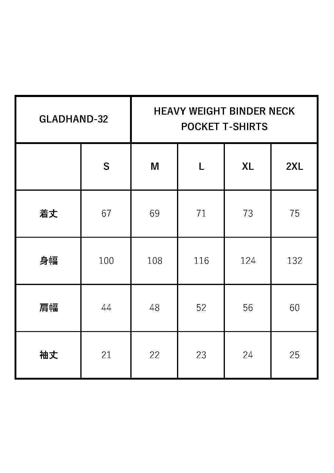 HEAVY WEIGHT BINDER NECK POCKET T-SHIRTS / GH - 32【PACK-T】GLADHAND / グラッドハンド