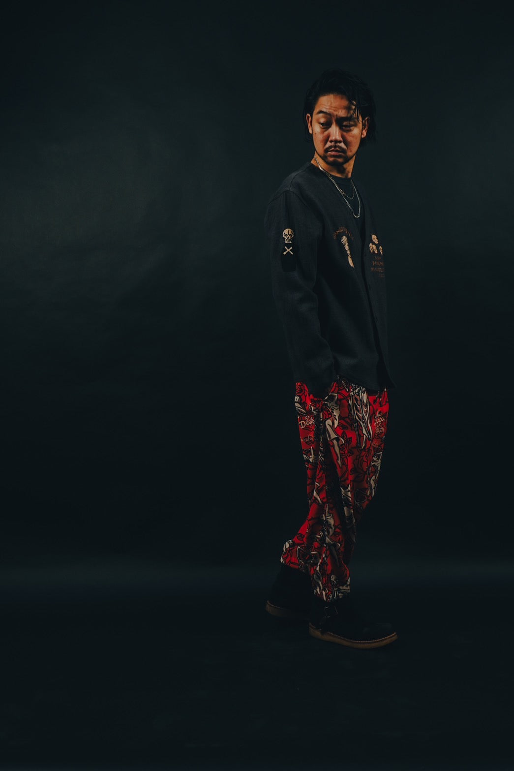 【DAY OF THE DEAD EXCLUSIVE】DANCE OF DEATH - EASY PANTS / GSV5106-DOTD