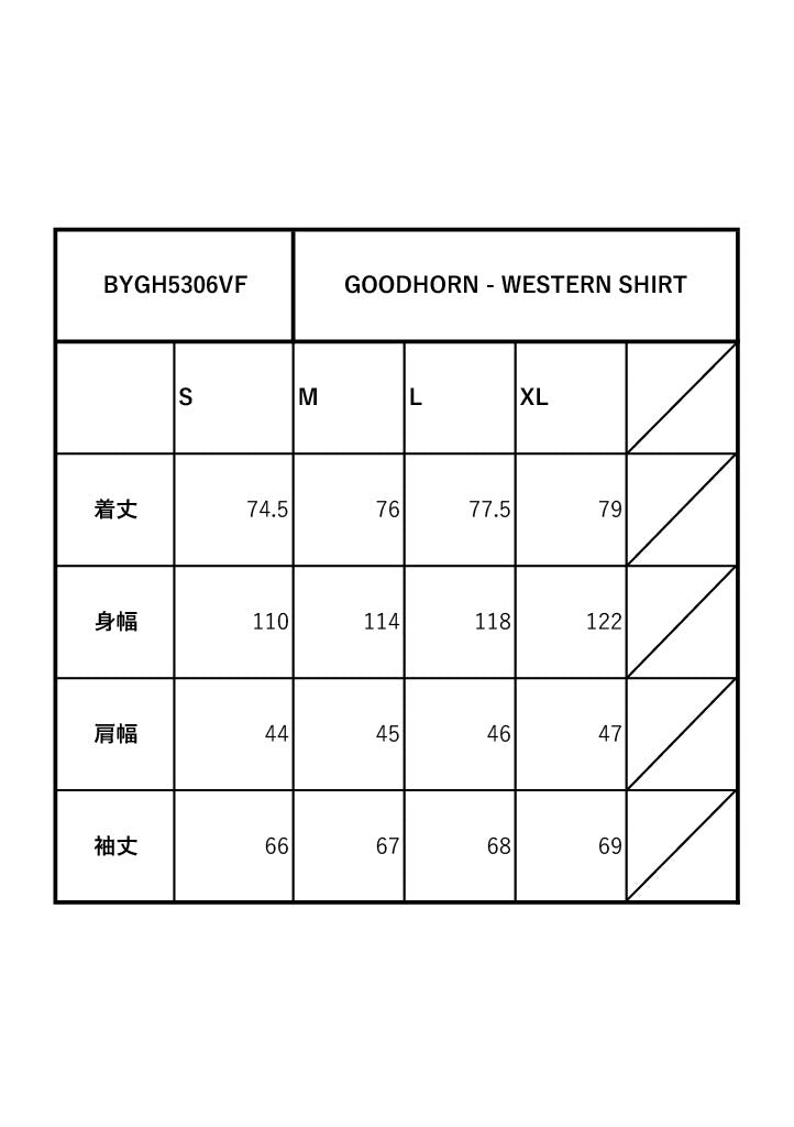 GOODHORN - WESTERN SHIRT / BYGH5306VF