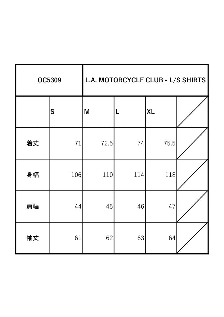 L.A. MOTORCYCLE CLUB - L/S SHIRTS / OC5309