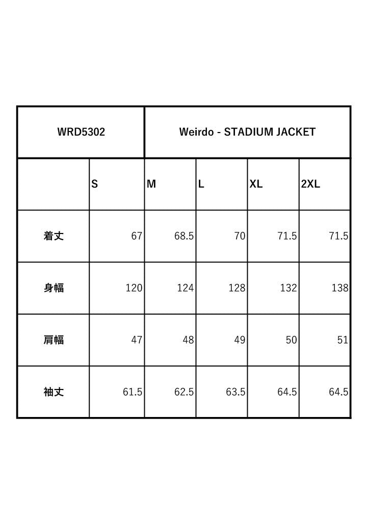 Weirdo - STADIUM JACKET / WRD5302