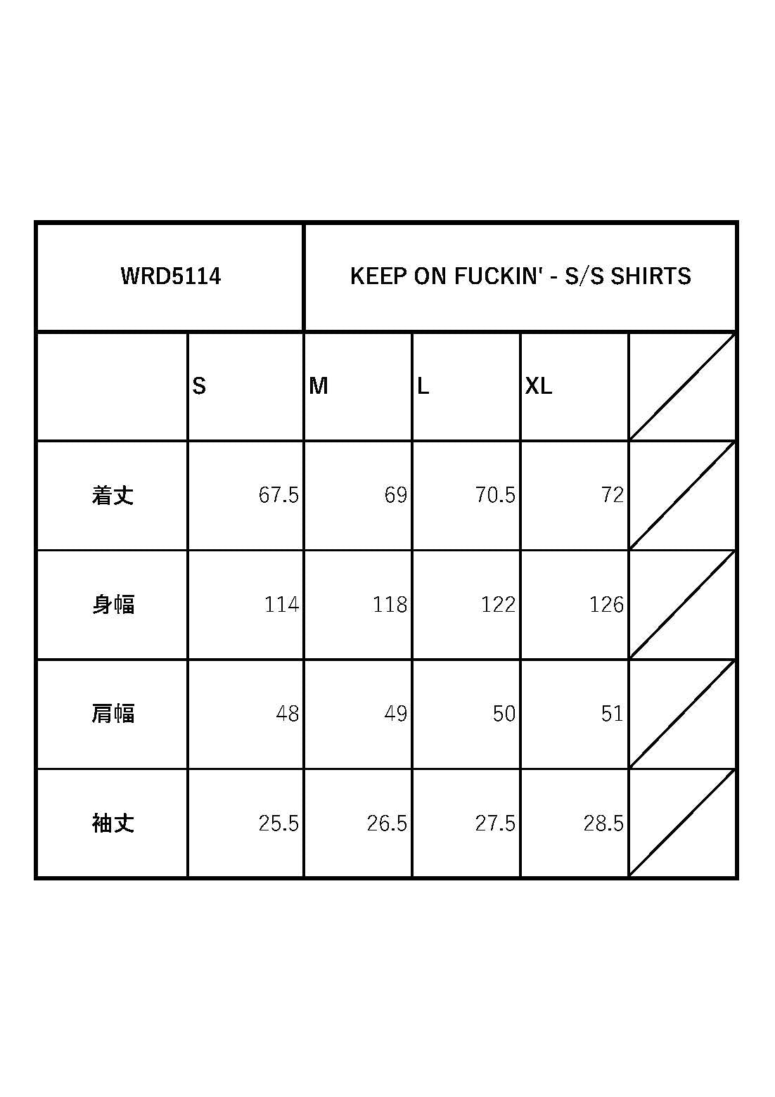 KEEP ON FUCKIN' - S/S SHIRTS / WRD5114
