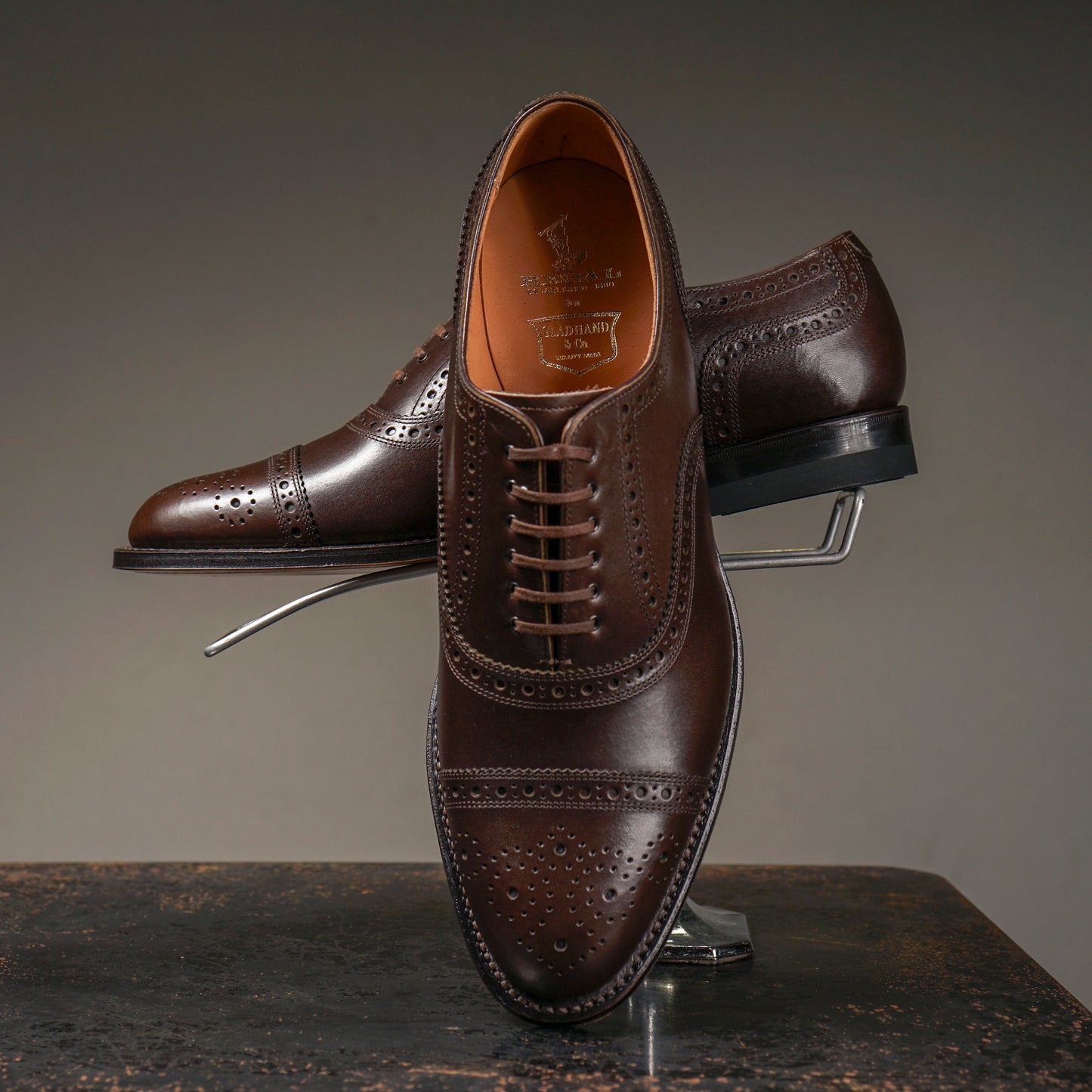 SEMI BROGUE OXFORD SHOES