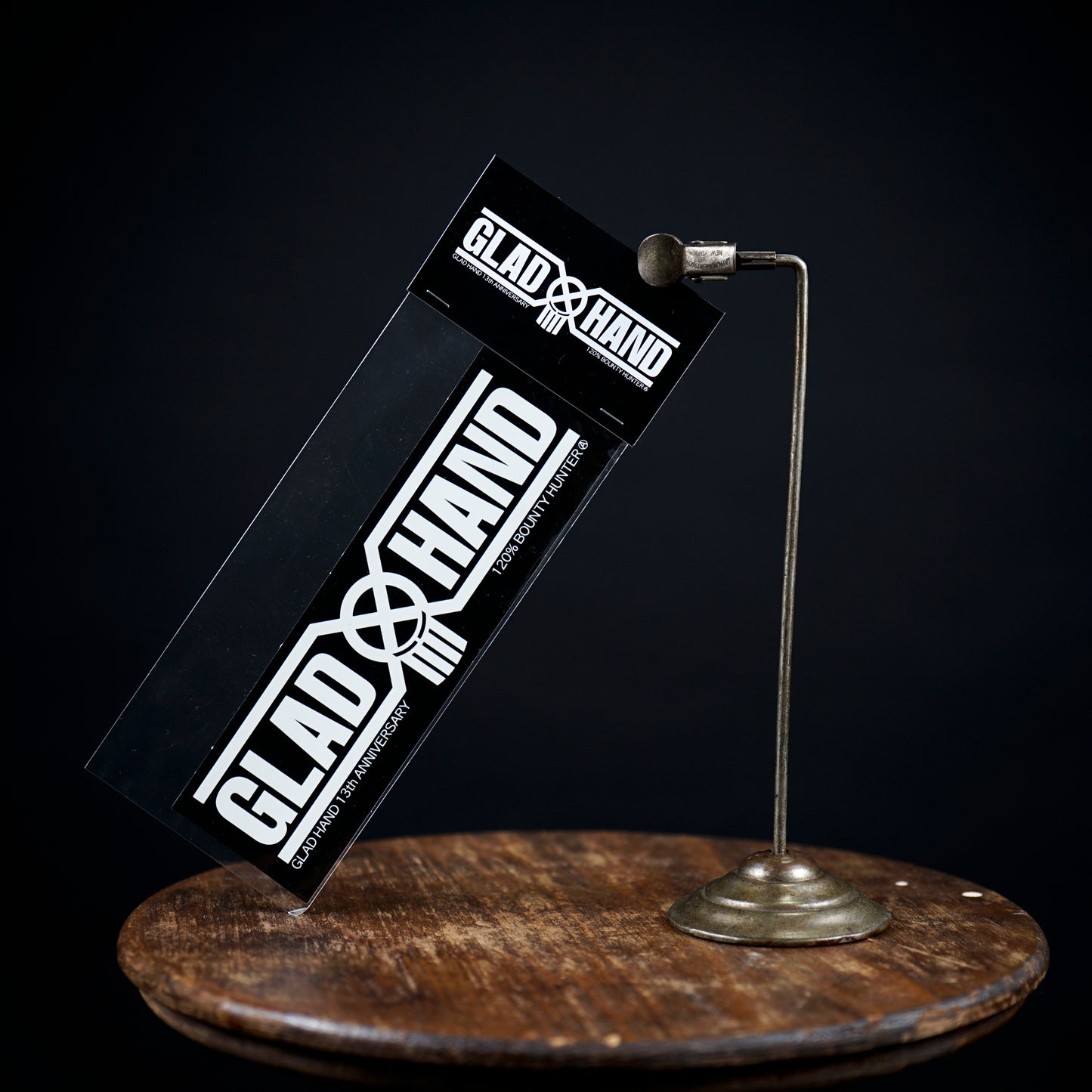 GLADHAND × BOUNTY HUNTER LOGO STICKER