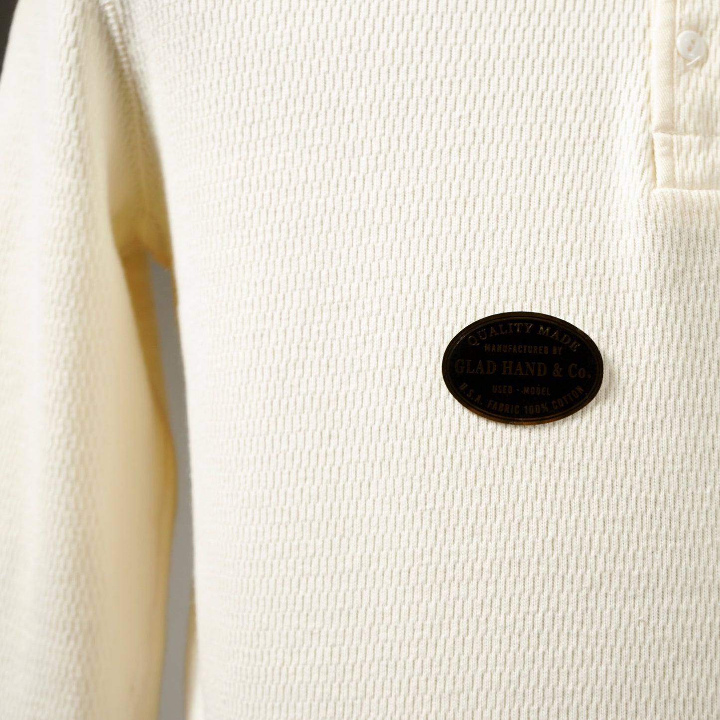 【VINTAGE FINISH】WAFFLE HENRY L/S T-SHIRTS / GH-11【PACK-T】