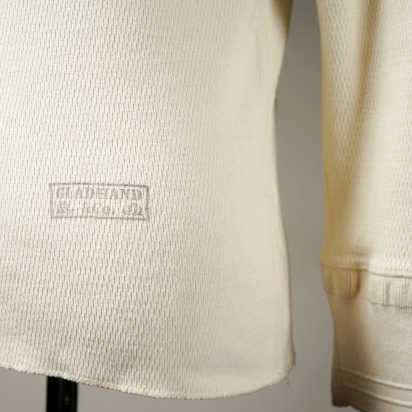 【VINTAGE FINISH】WAFFLE HENRY L/S T-SHIRTS / GH-11【PACK-T】