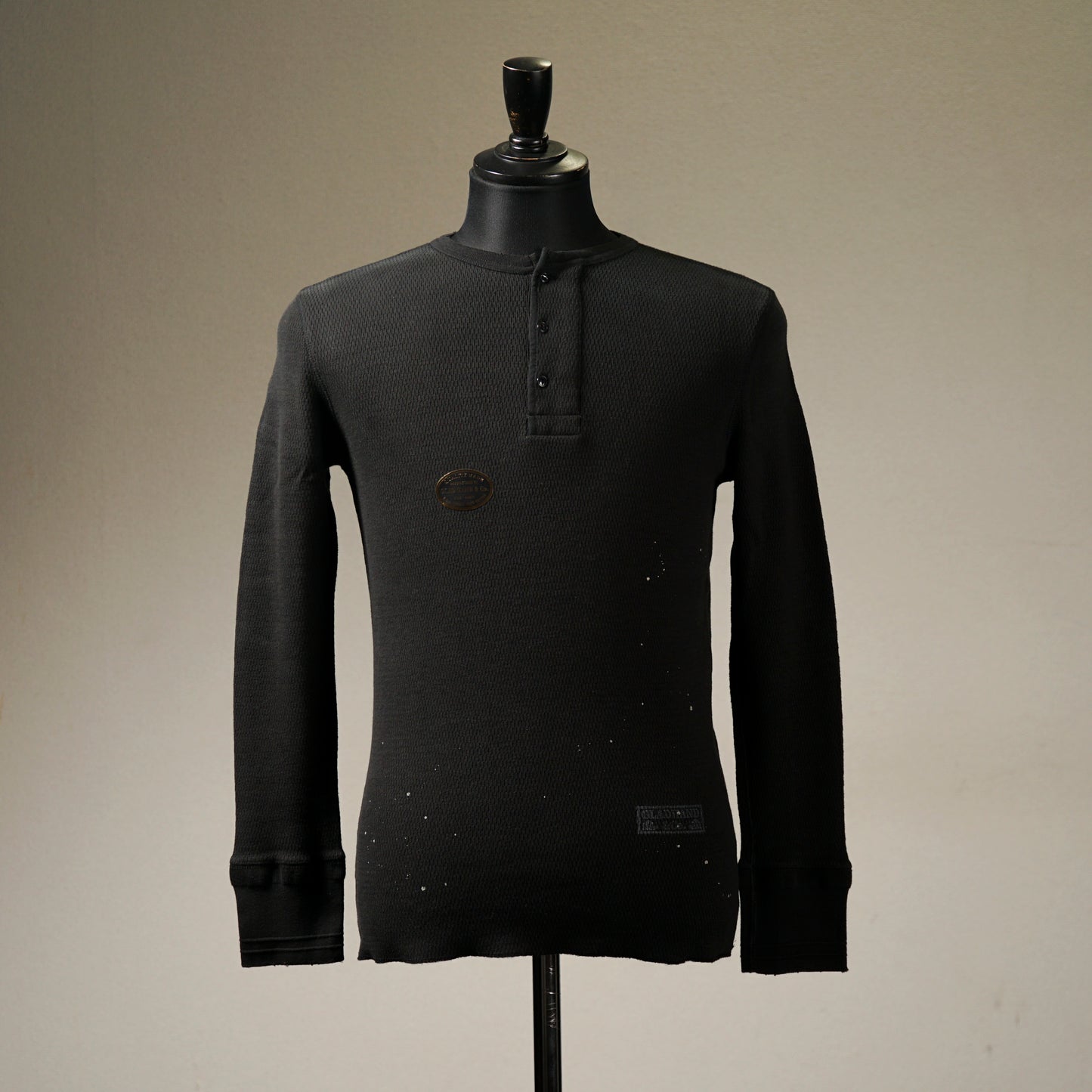 【VINTAGE FINISH】WAFFLE HENRY L/S T-SHIRTS / GH-11【PACK-T】