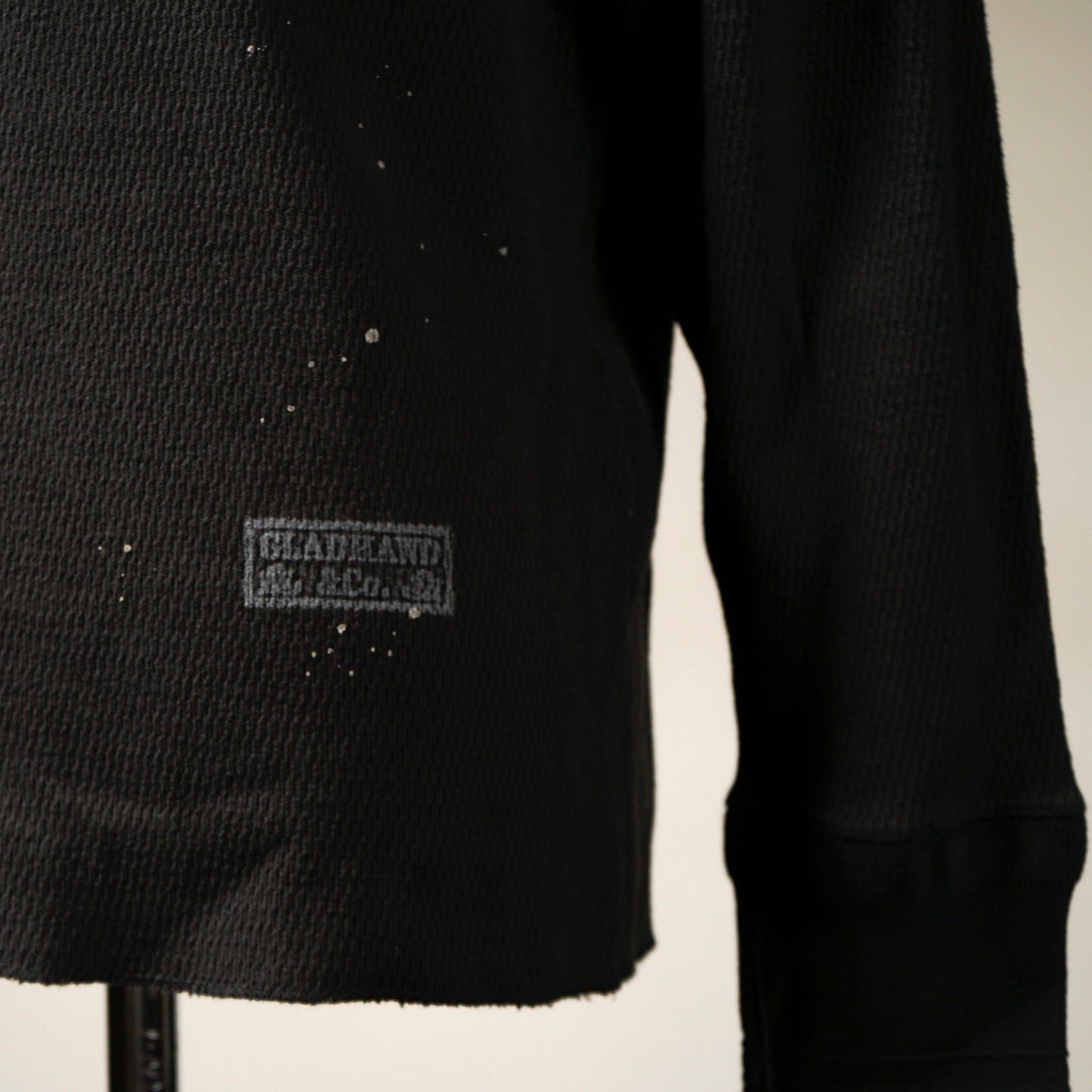 【VINTAGE FINISH】STANDARD WAFFLE HENRY L/S T-SHIRTS / GH-28【PACK-T】