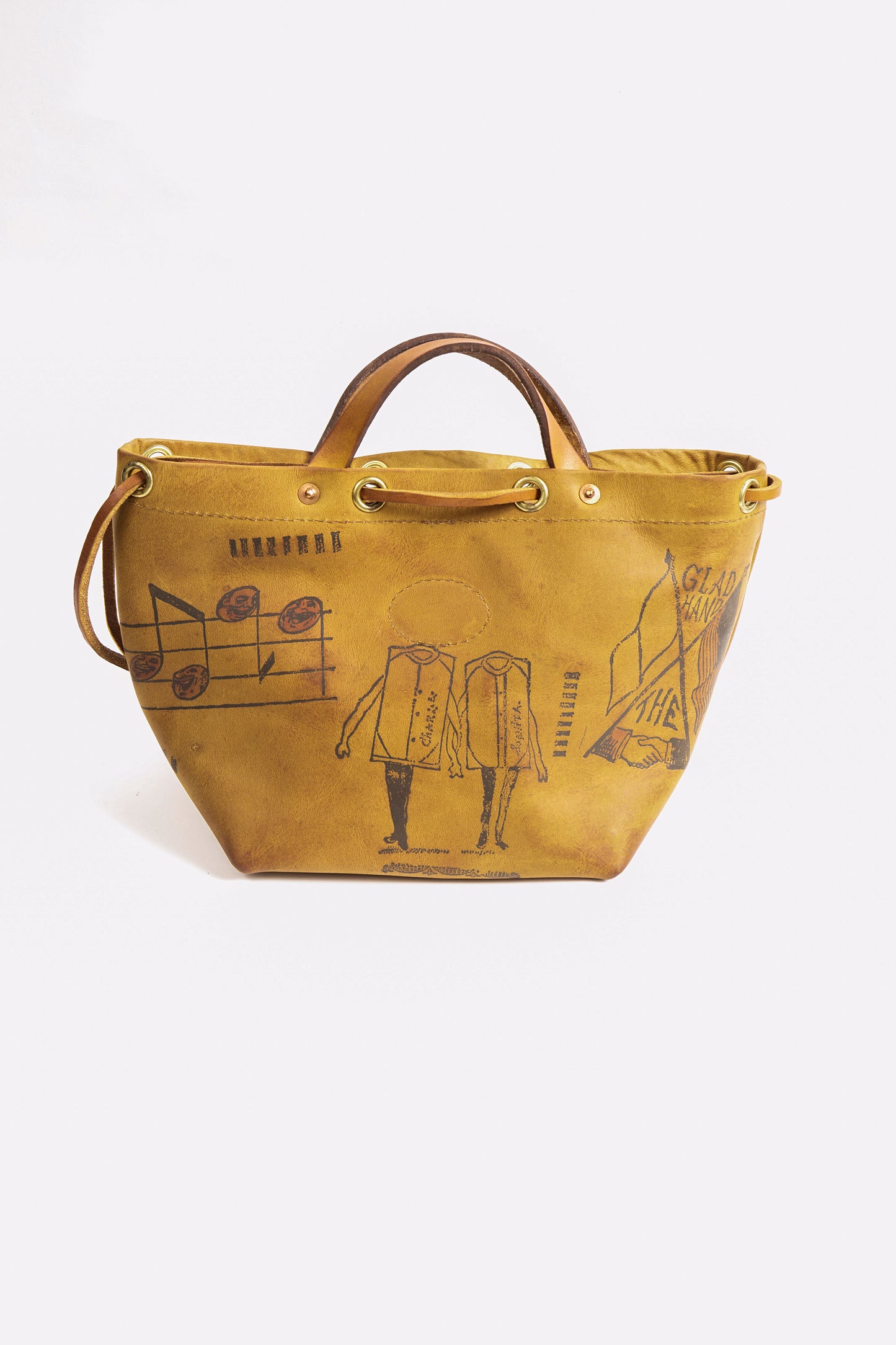 LEATHER PURSE BAG "GLAD POSTALS"【vasco × GLADHAND】